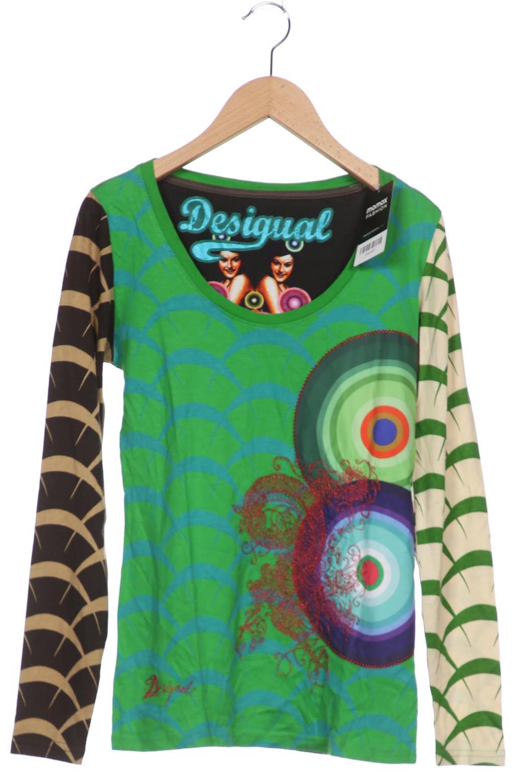 

Desigual Damen Langarmshirt, grün, Gr. 34
