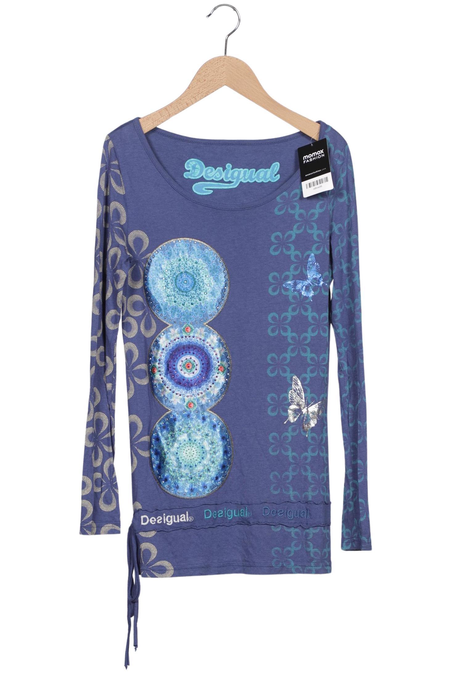 

Desigual Damen Langarmshirt, blau, Gr. 36