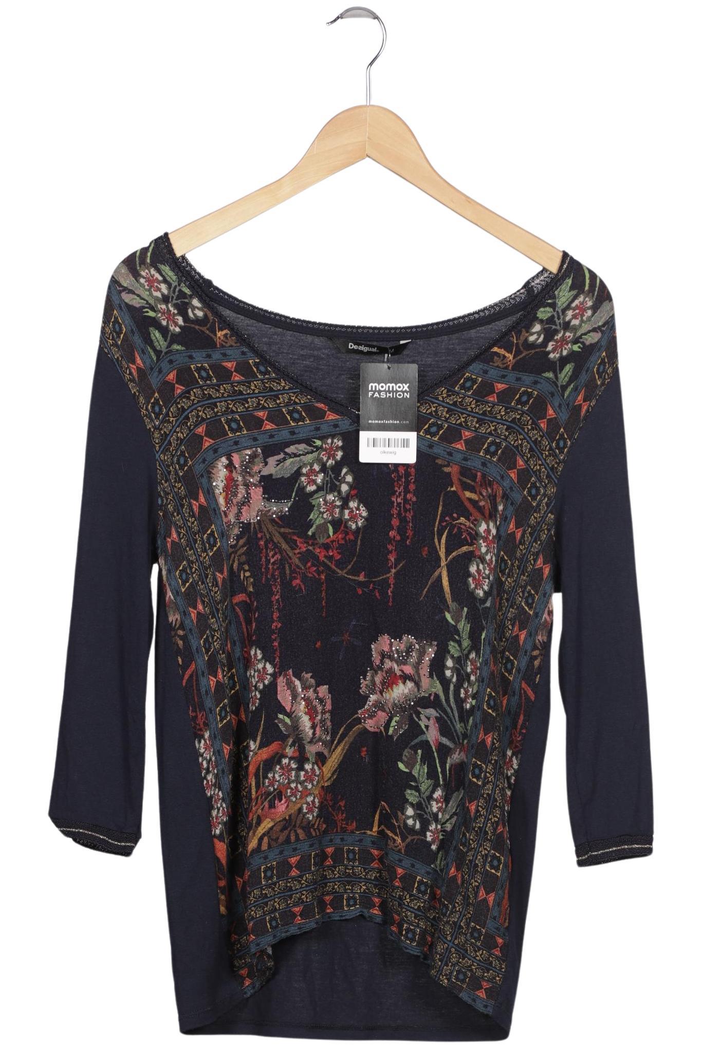 

Desigual Damen Langarmshirt, marineblau, Gr. 38