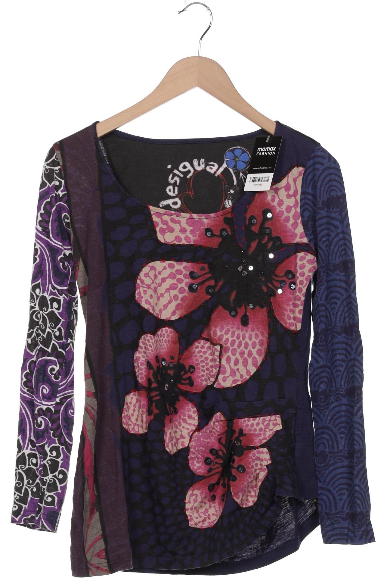 

Desigual Damen Langarmshirt, marineblau, Gr. 38