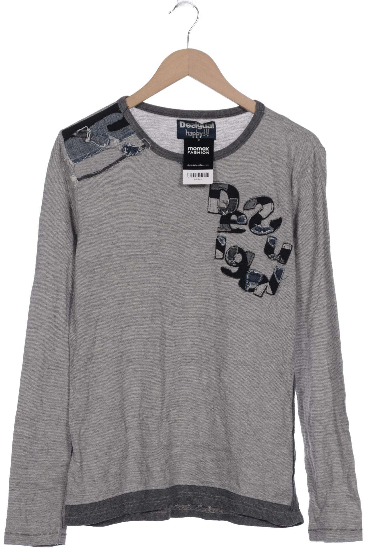 

Desigual Damen Langarmshirt, grau, Gr. 38