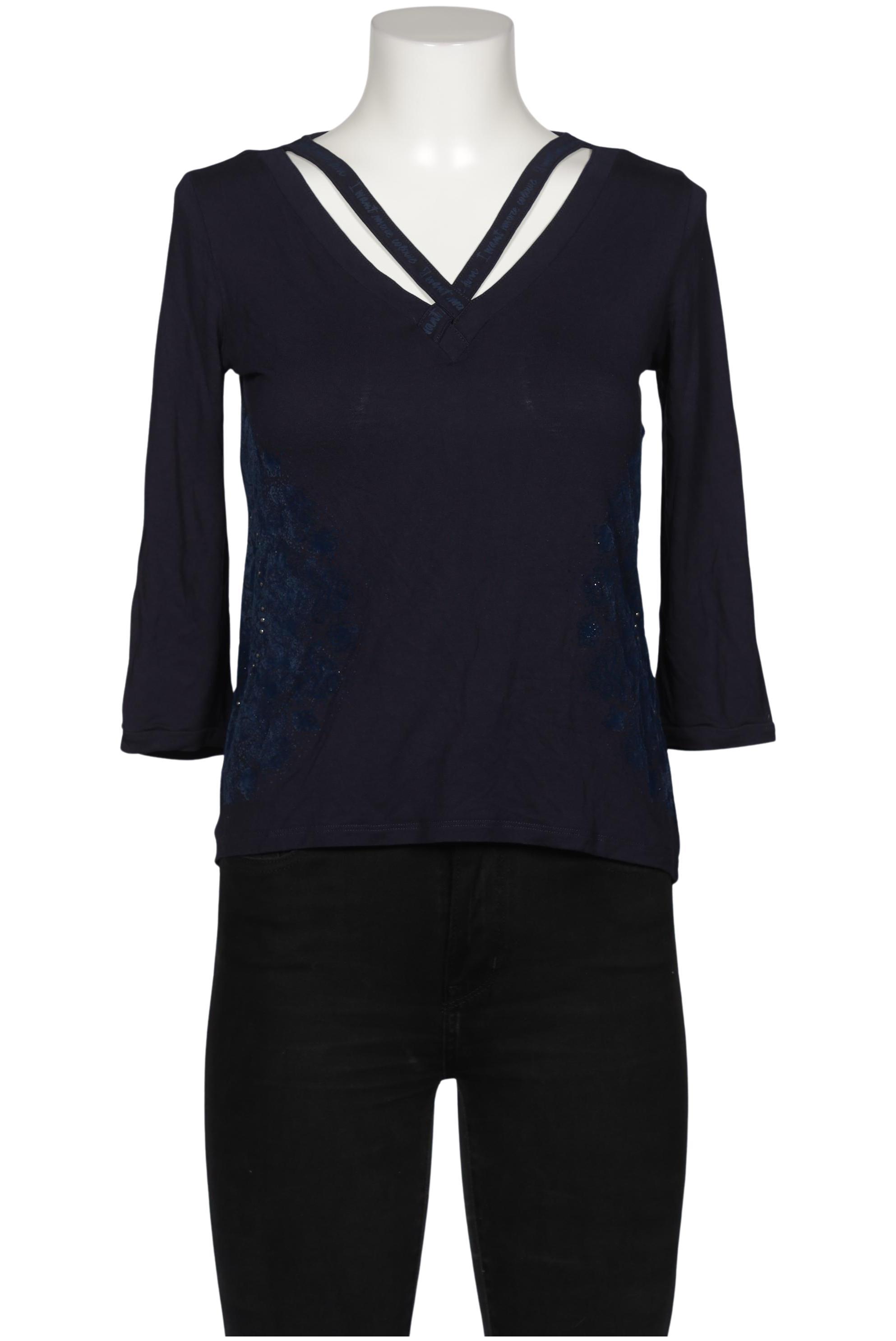 

Desigual Damen Langarmshirt, marineblau, Gr. 38