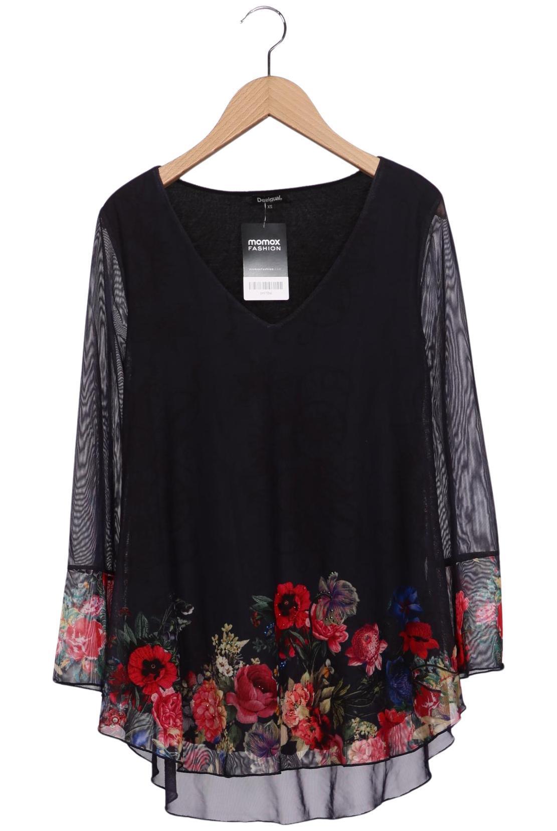 

Desigual Damen Langarmshirt, schwarz, Gr. 34