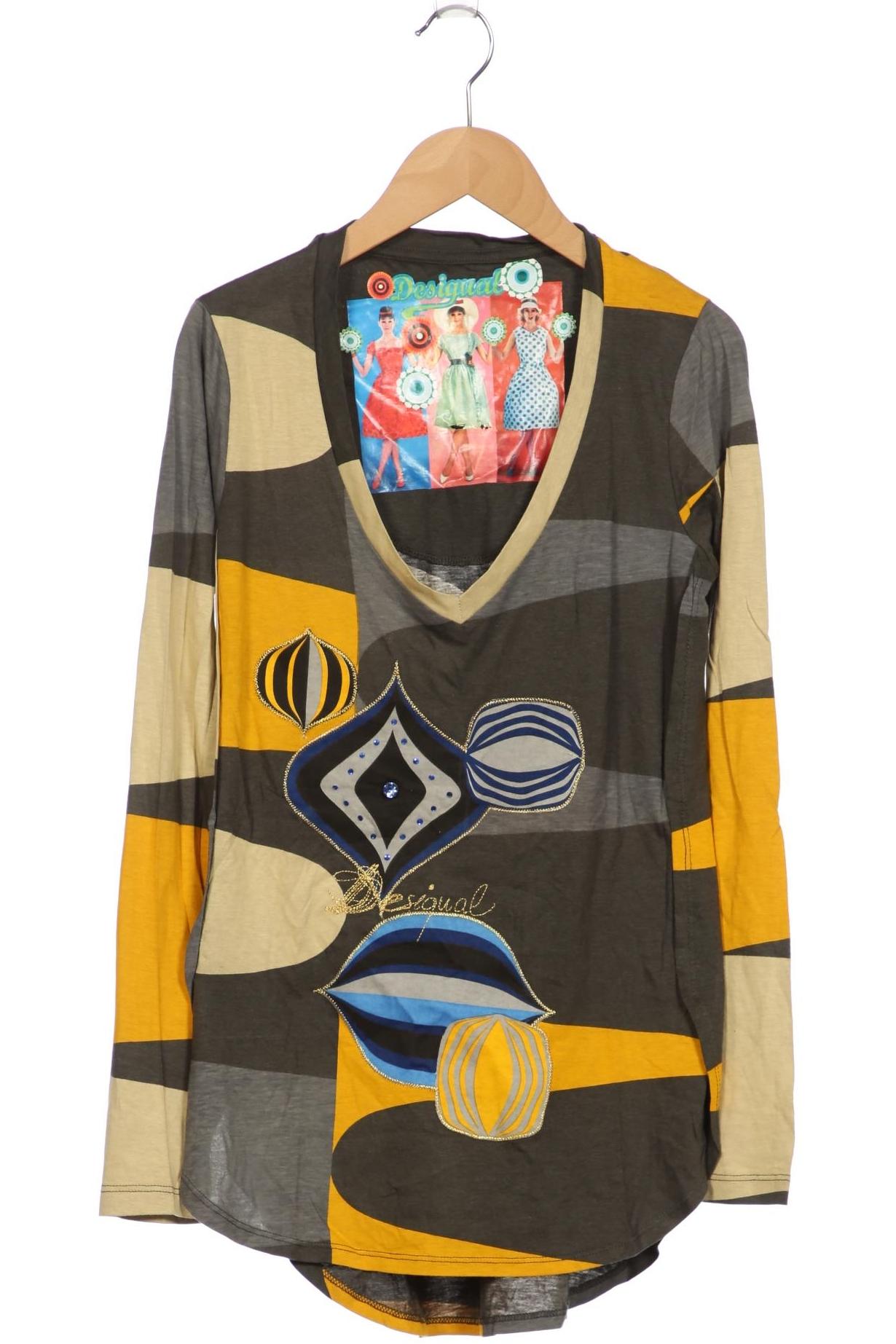 

Desigual Damen Langarmshirt, mehrfarbig, Gr. 34