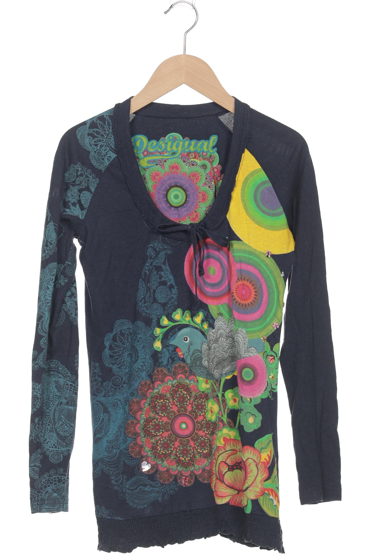

Desigual Damen Langarmshirt, marineblau, Gr. 36