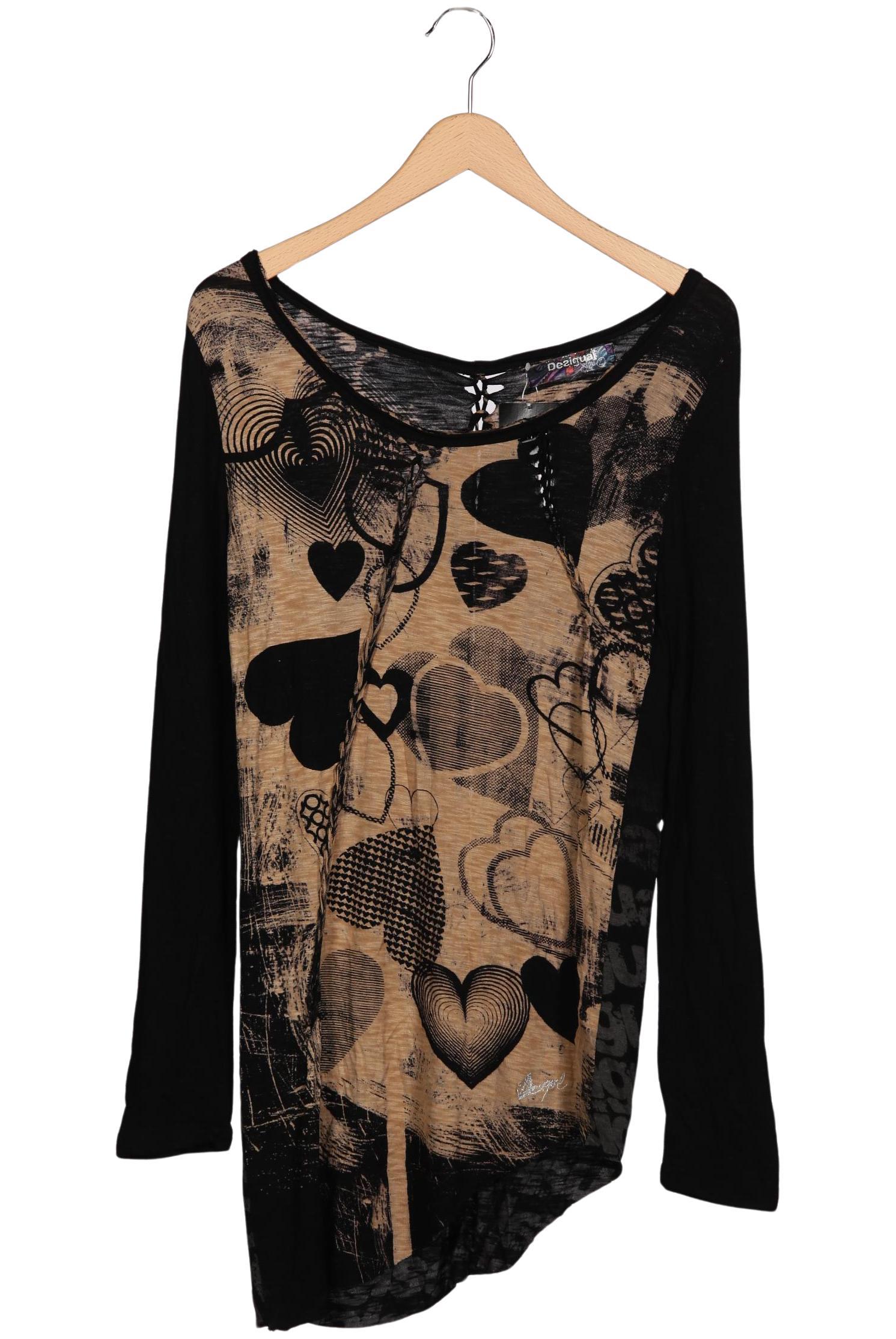 

Desigual Damen Langarmshirt, beige, Gr. 42