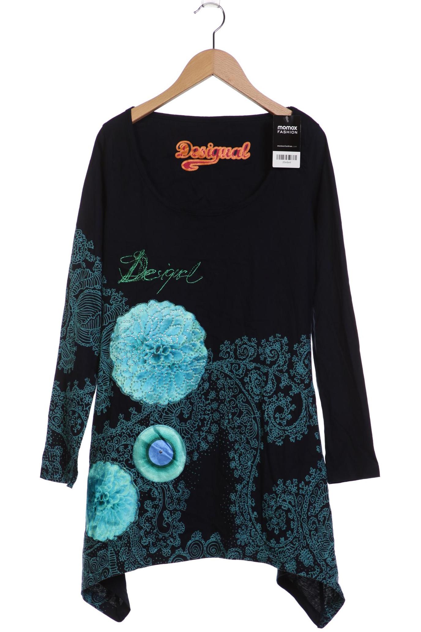 

Desigual Damen Langarmshirt, marineblau, Gr. 38