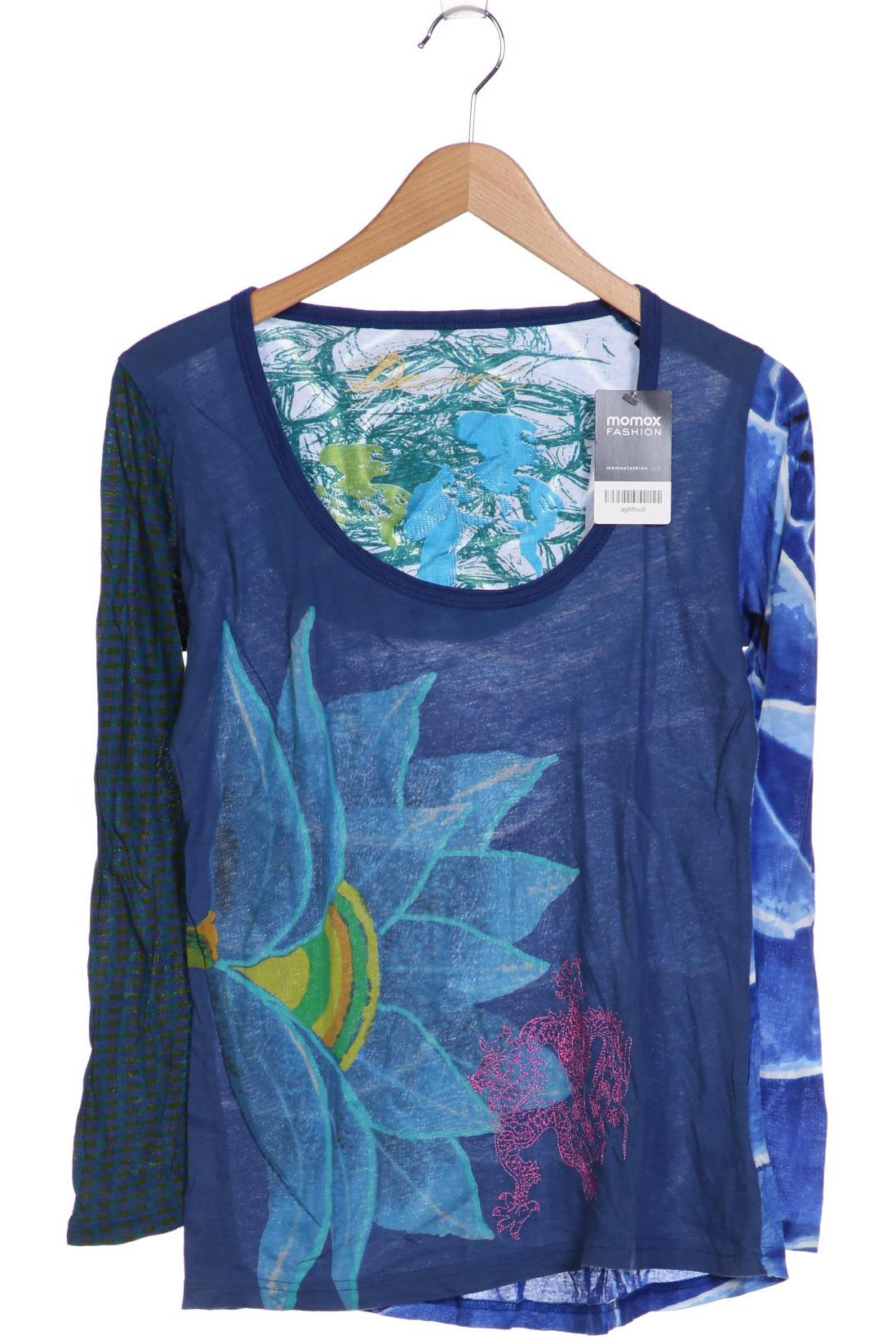 

Desigual Damen Langarmshirt, blau, Gr. 42