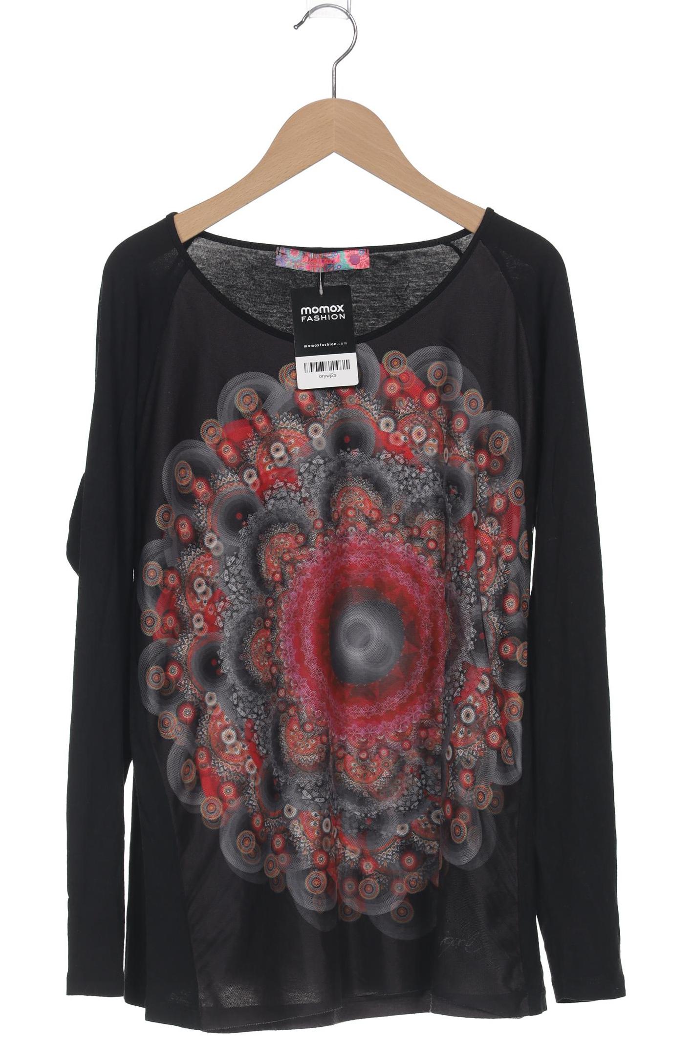 

Desigual Damen Langarmshirt, schwarz, Gr. 38