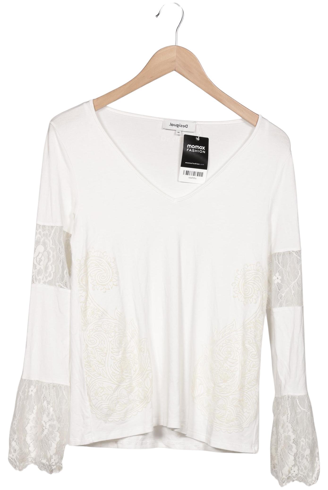 

Desigual Damen Langarmshirt, weiß, Gr. 38