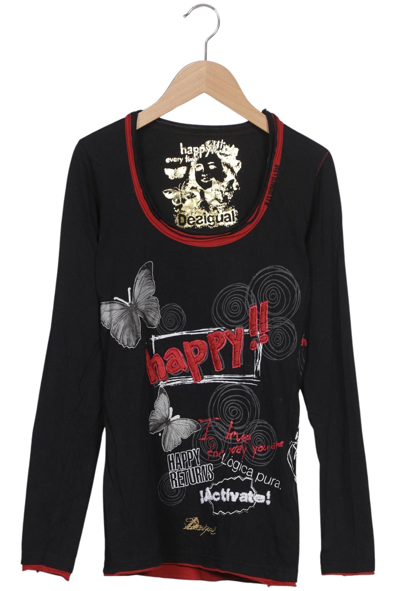 

Desigual Damen Langarmshirt, schwarz, Gr. 36