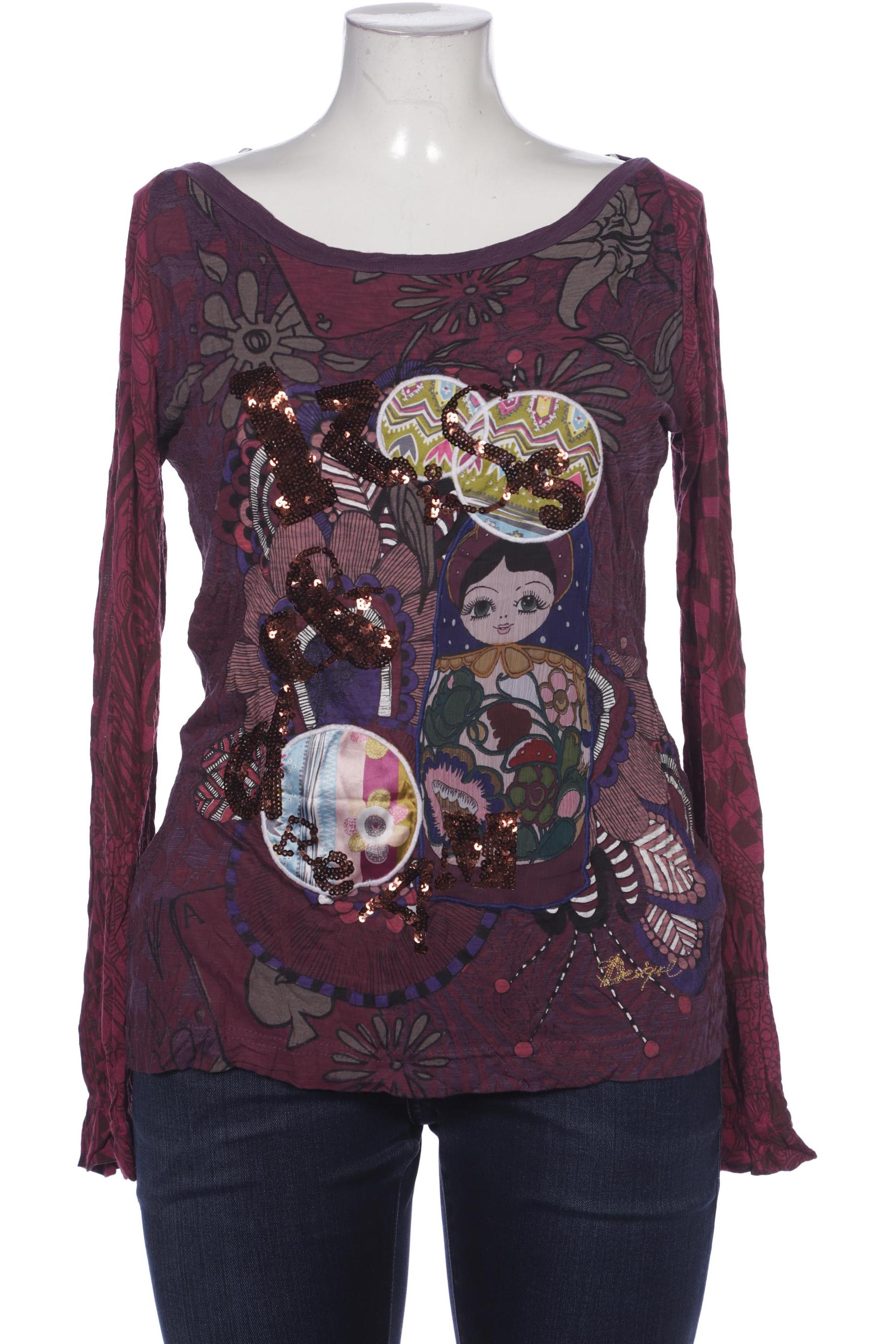 

Desigual Damen Langarmshirt, flieder, Gr. 44