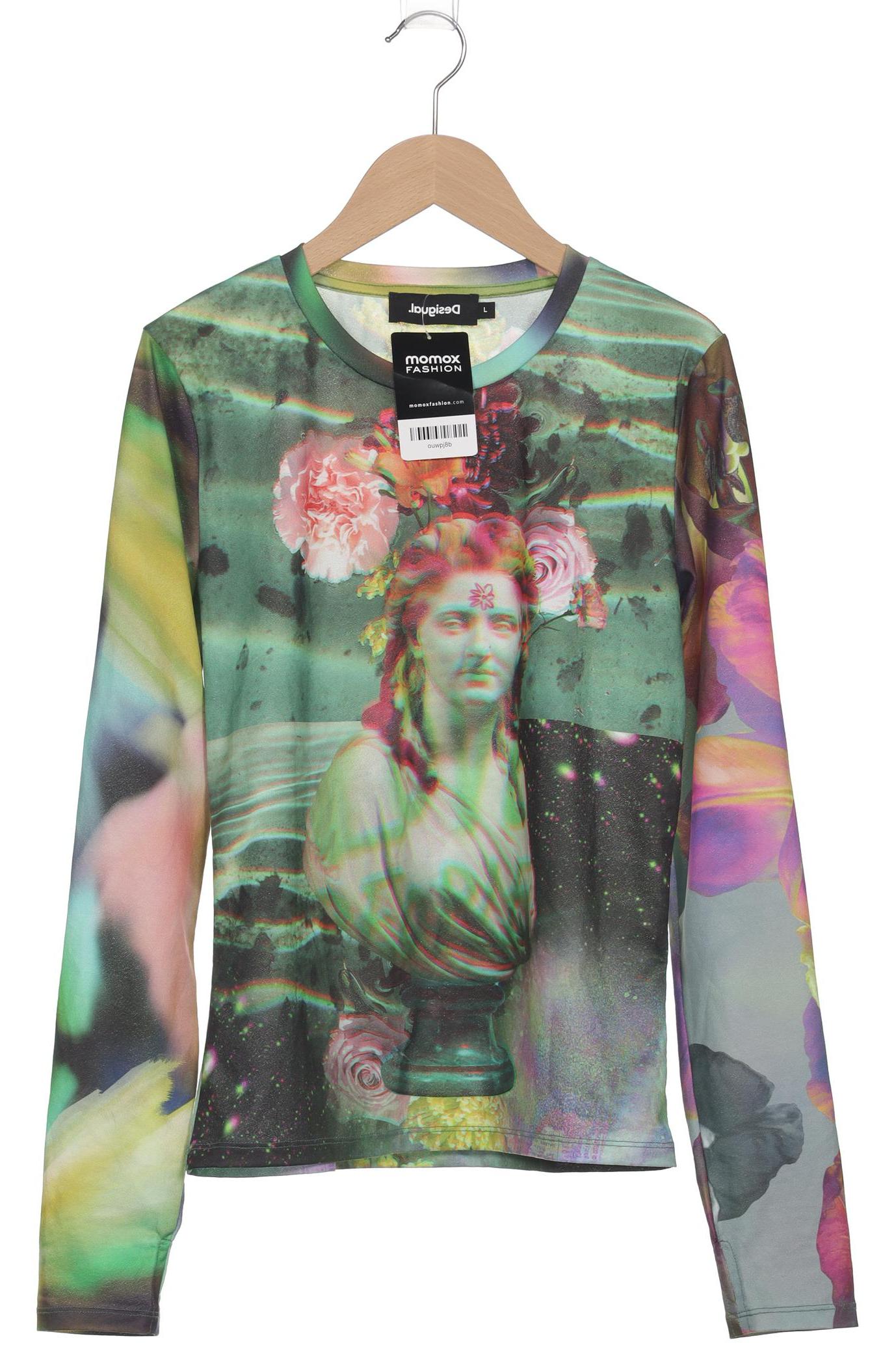 

Desigual Damen Langarmshirt, grün, Gr. 42