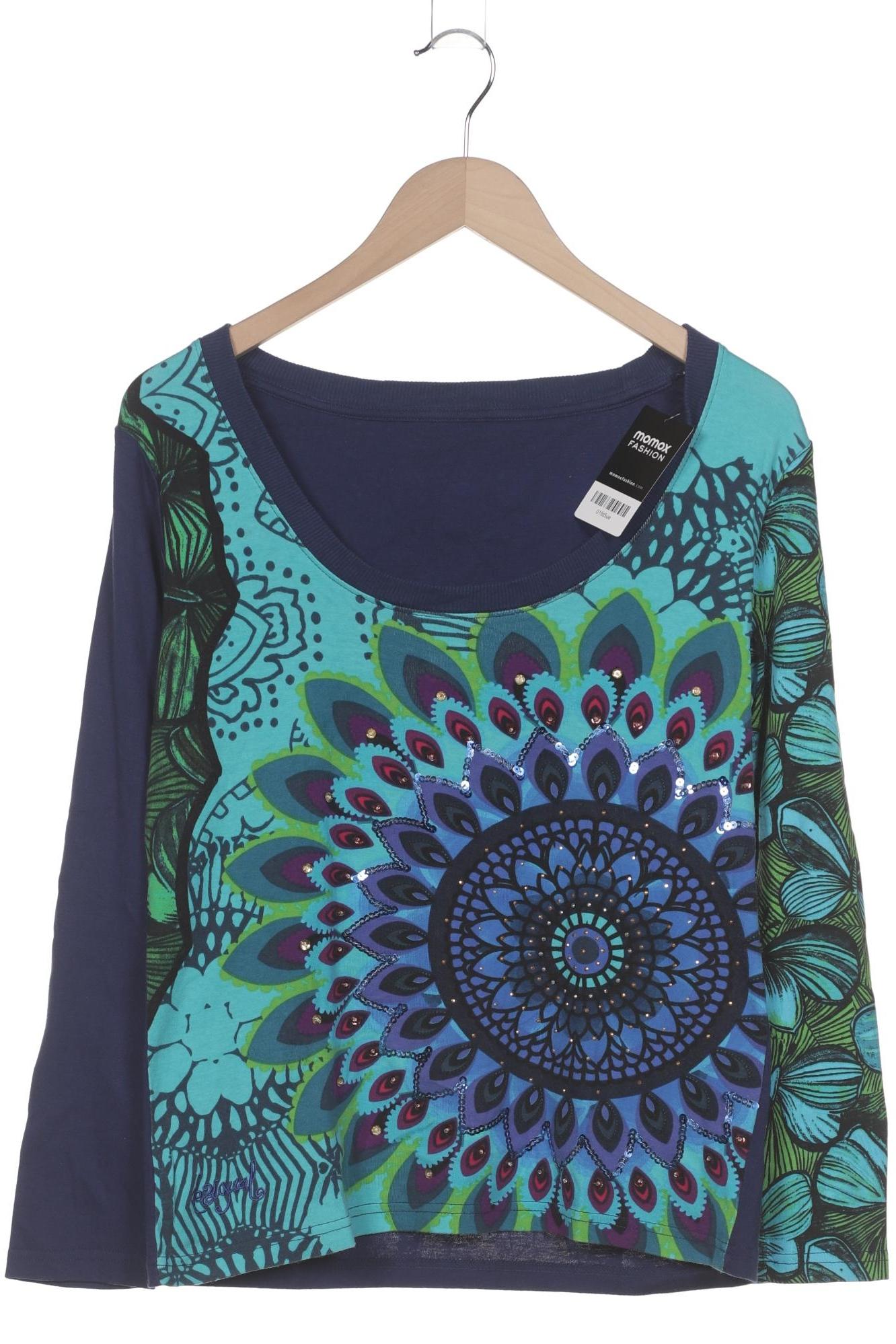 

Desigual Damen Langarmshirt, blau, Gr. 42