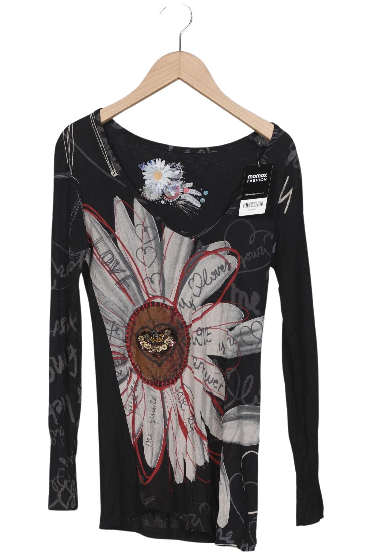 

Desigual Damen Langarmshirt, schwarz, Gr. 36