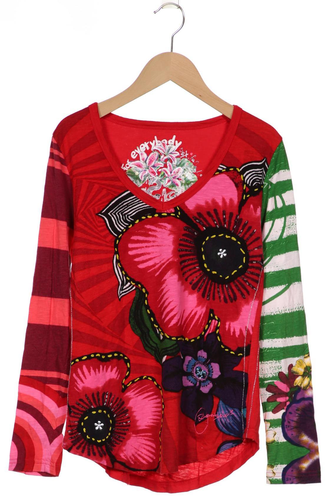 

Desigual Damen Langarmshirt, rot, Gr. 38