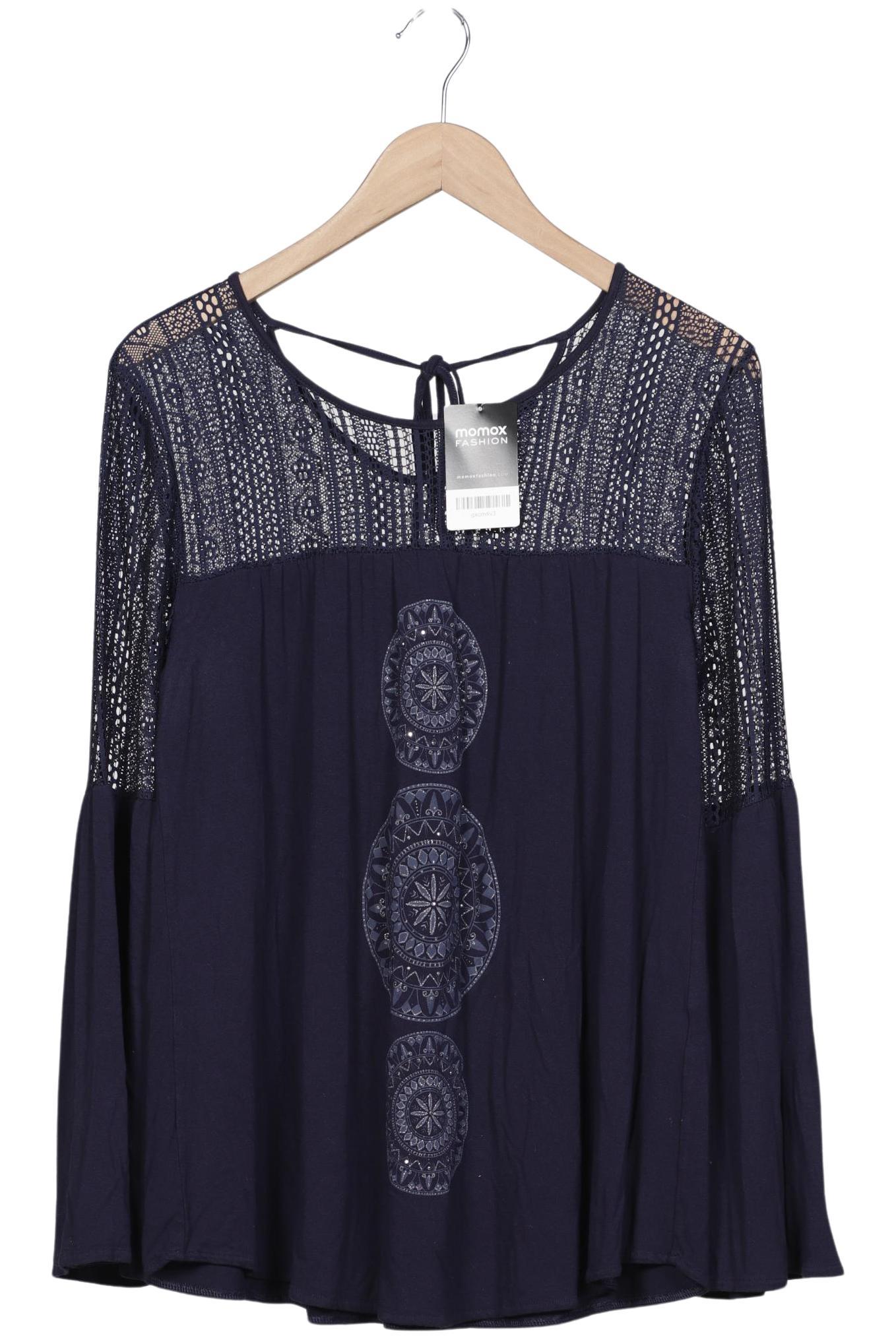 

Desigual Damen Langarmshirt, marineblau, Gr. 42