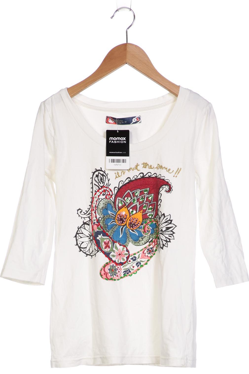 

Desigual Damen Langarmshirt, weiß, Gr. 36