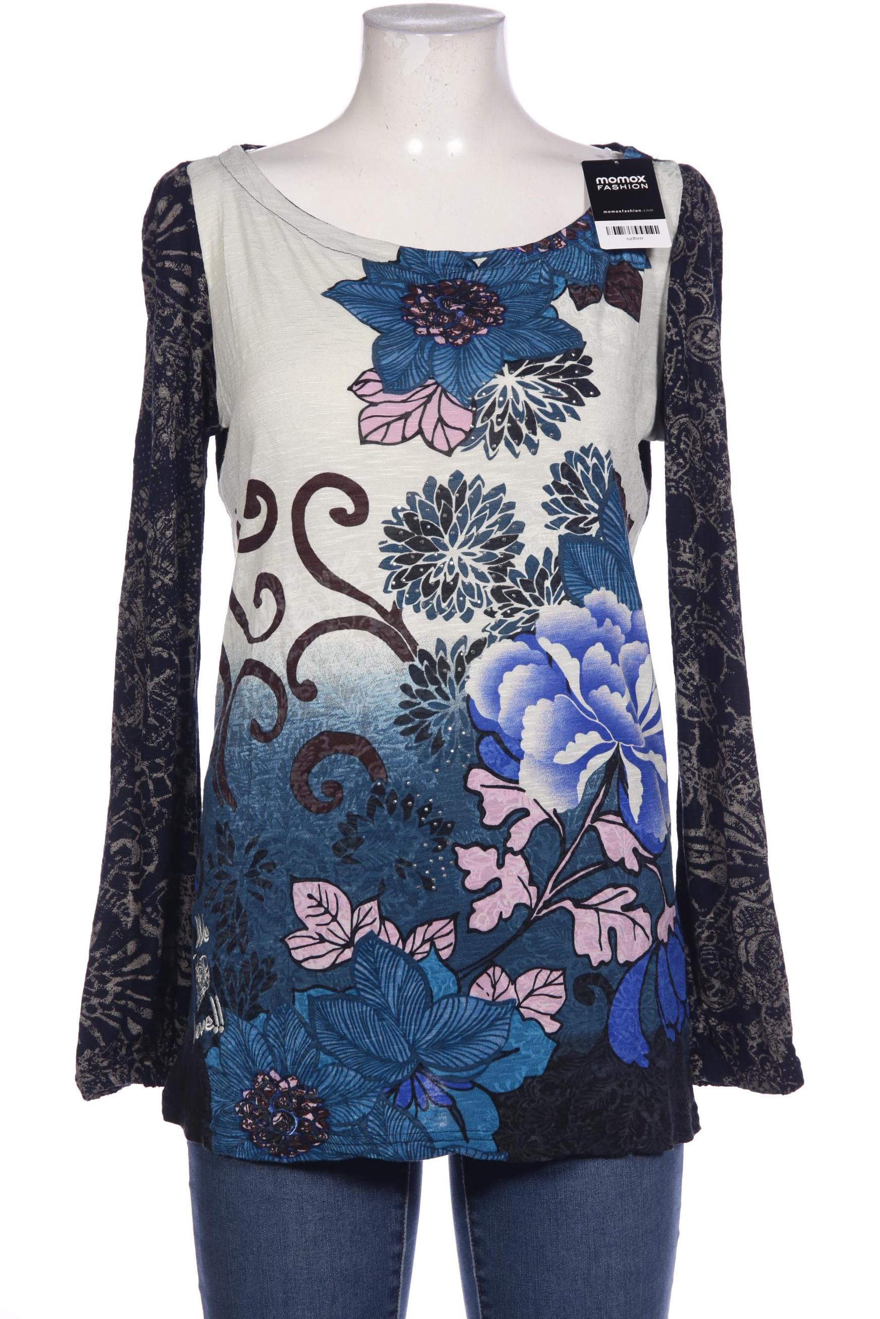 

Desigual Damen Langarmshirt, blau, Gr. 46