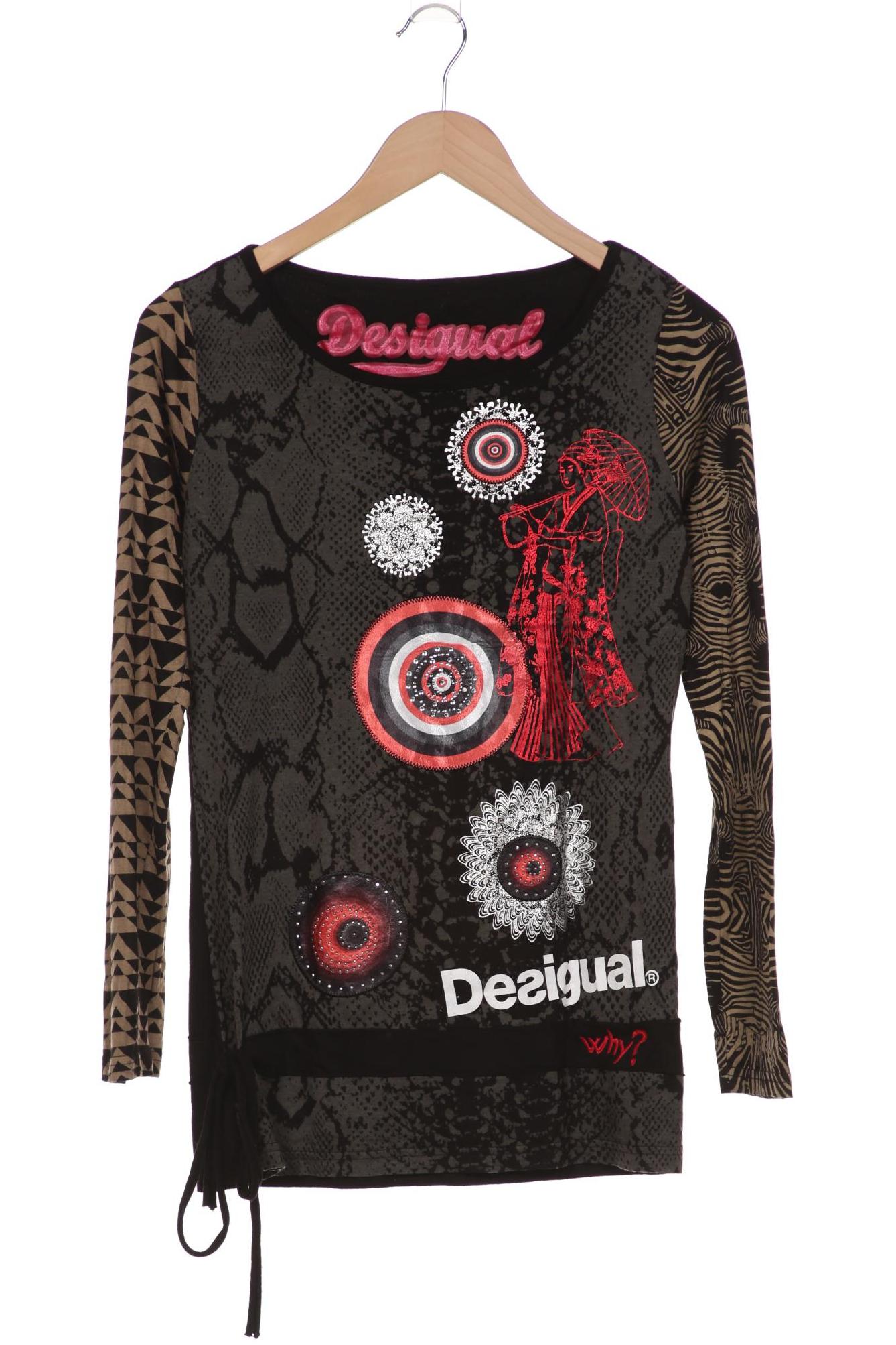 

Desigual Damen Langarmshirt, schwarz, Gr. 38
