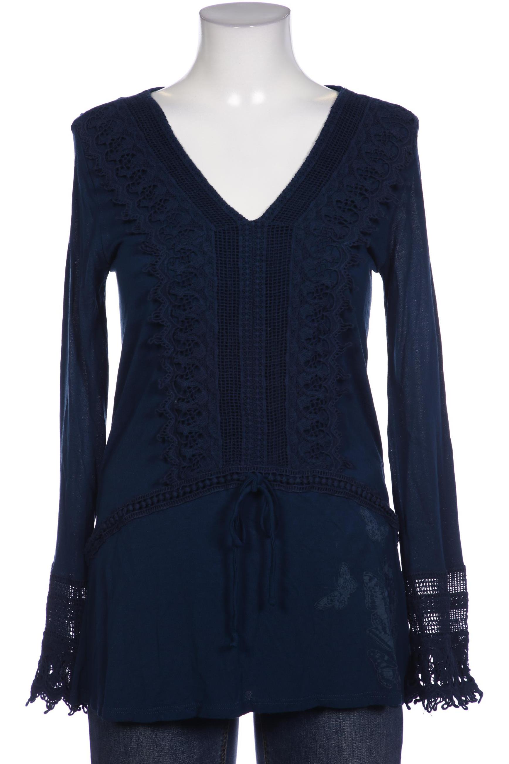 

Desigual Damen Langarmshirt, blau, Gr. 38
