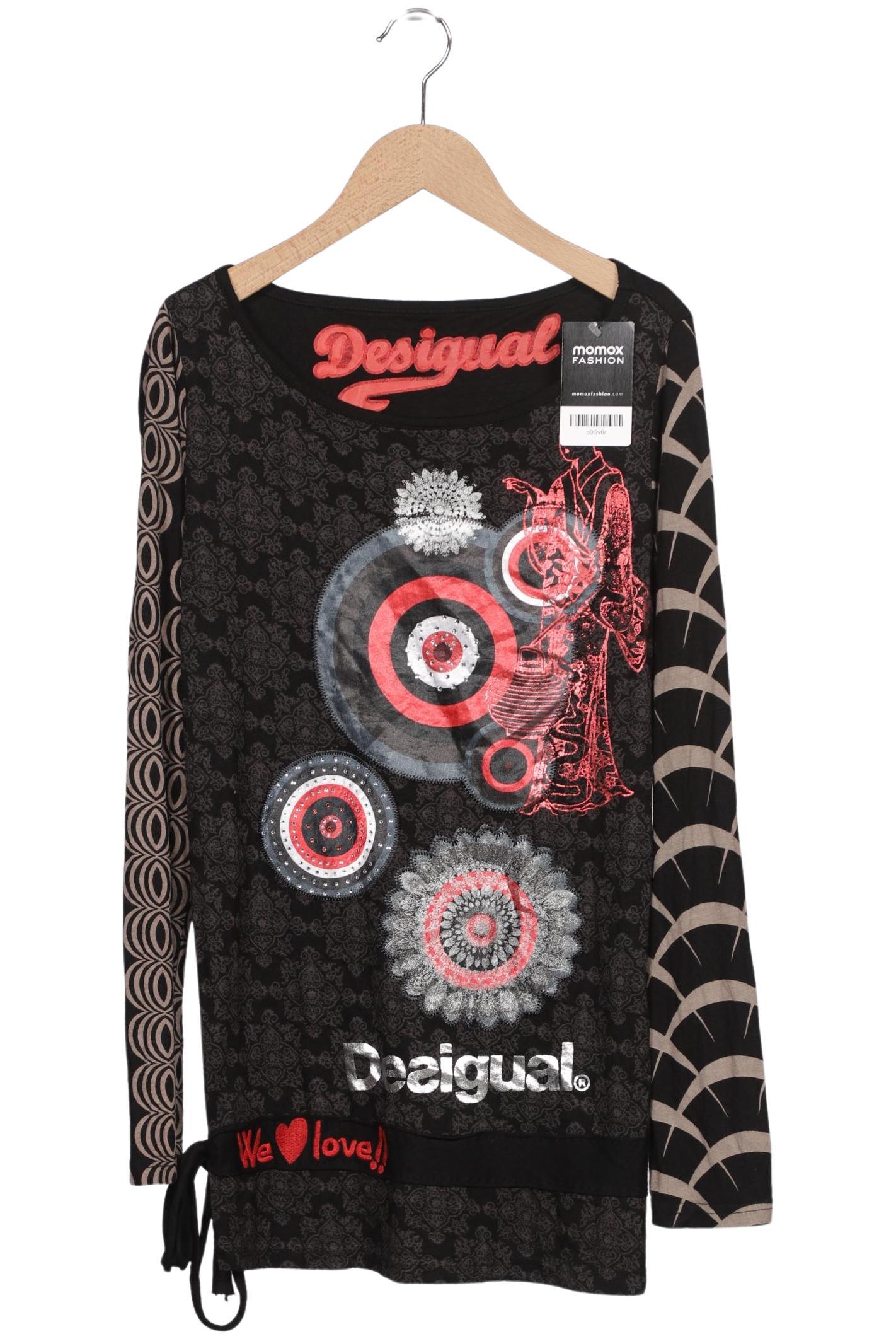 

Desigual Damen Langarmshirt, schwarz, Gr. 38
