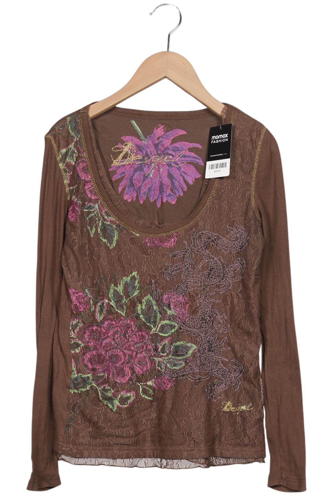 

Desigual Damen Langarmshirt, braun, Gr. 36