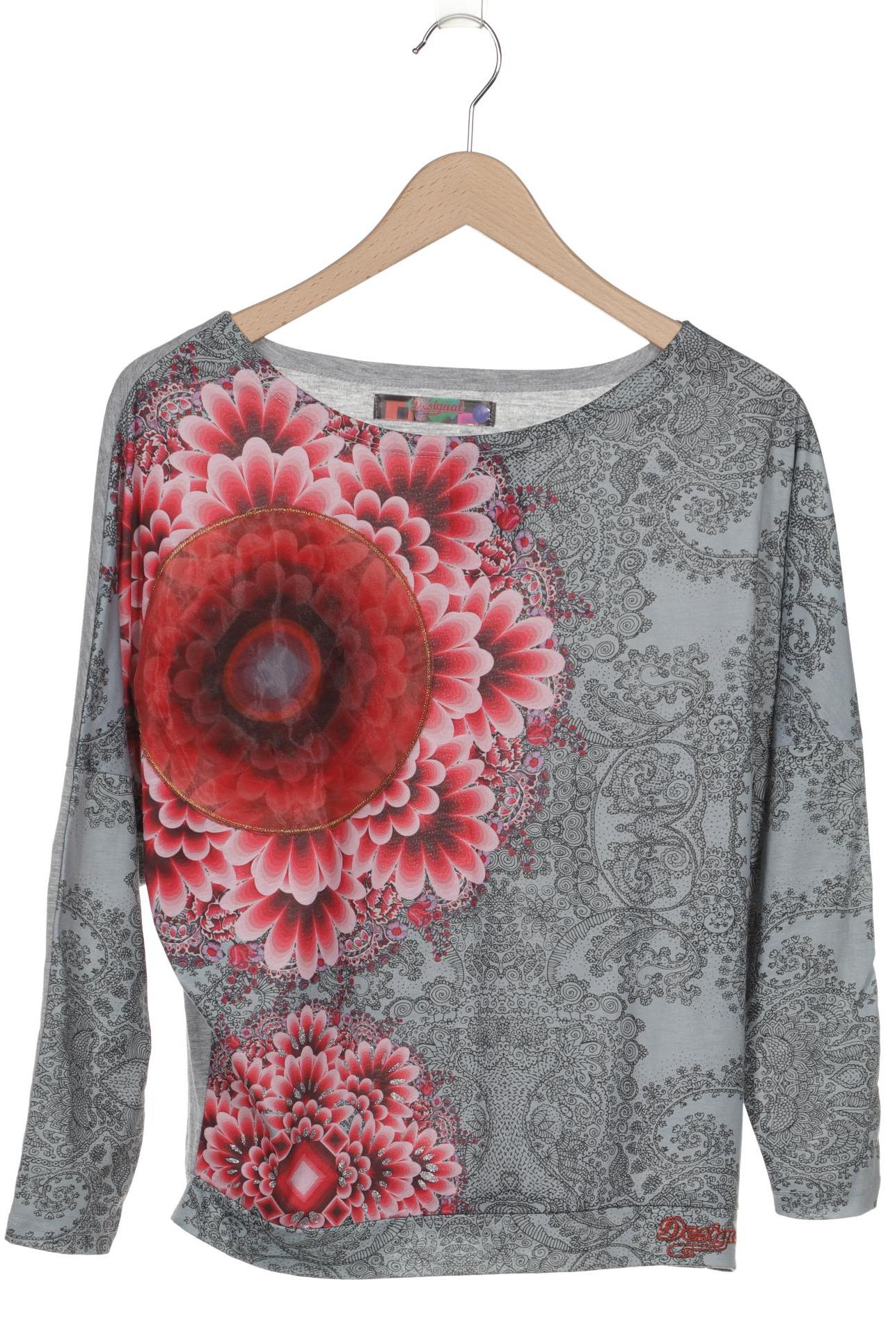 

Desigual Damen Langarmshirt, grau, Gr. 38