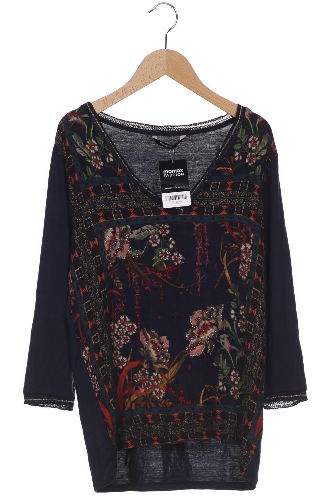 

Desigual Damen Langarmshirt, marineblau, Gr. 38