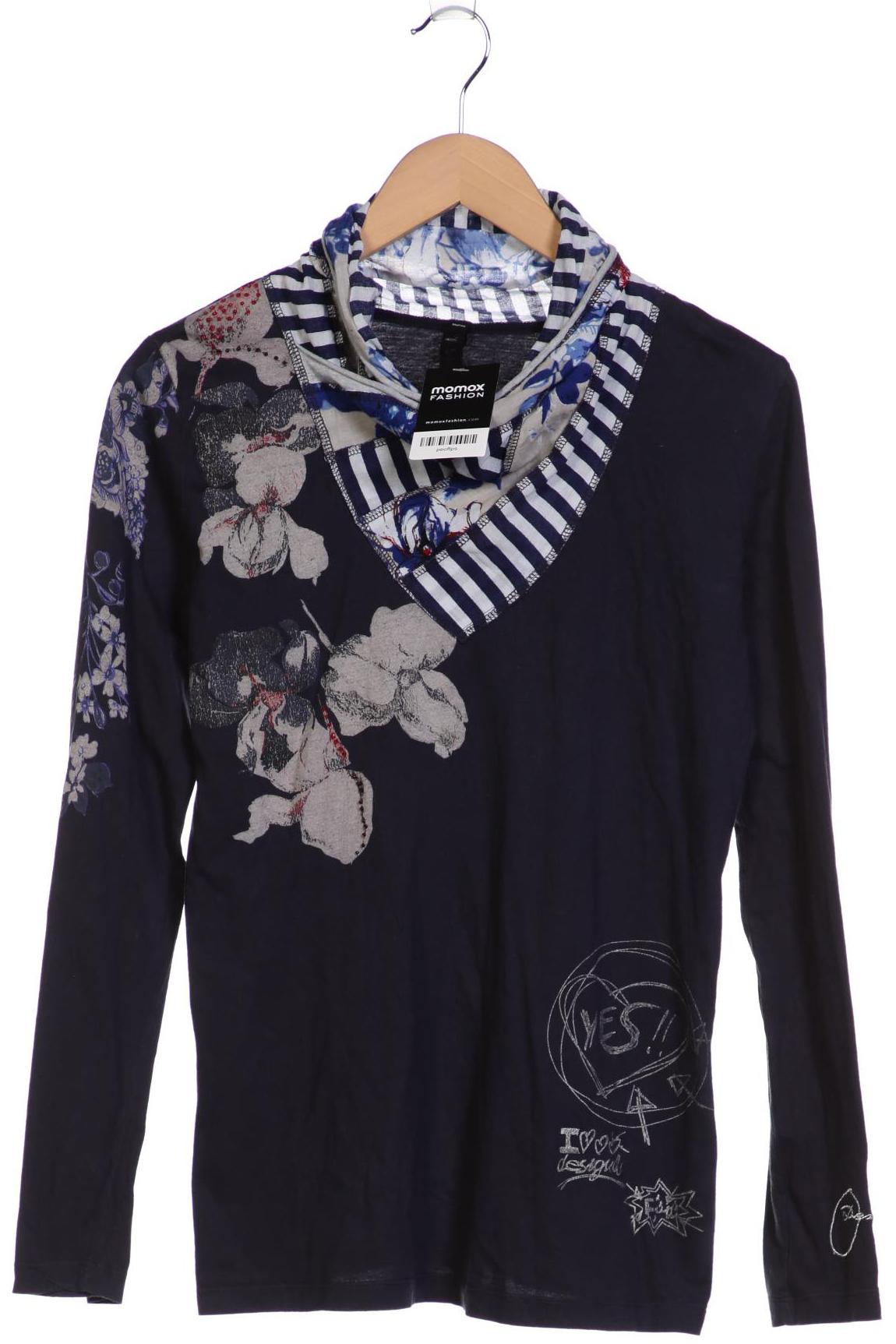 

Desigual Damen Langarmshirt, marineblau, Gr. 42