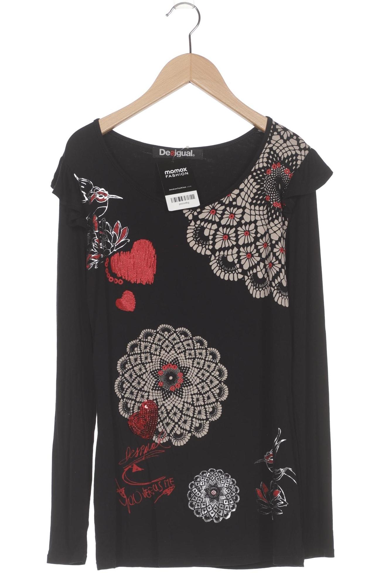 

Desigual Damen Langarmshirt, schwarz, Gr. 38