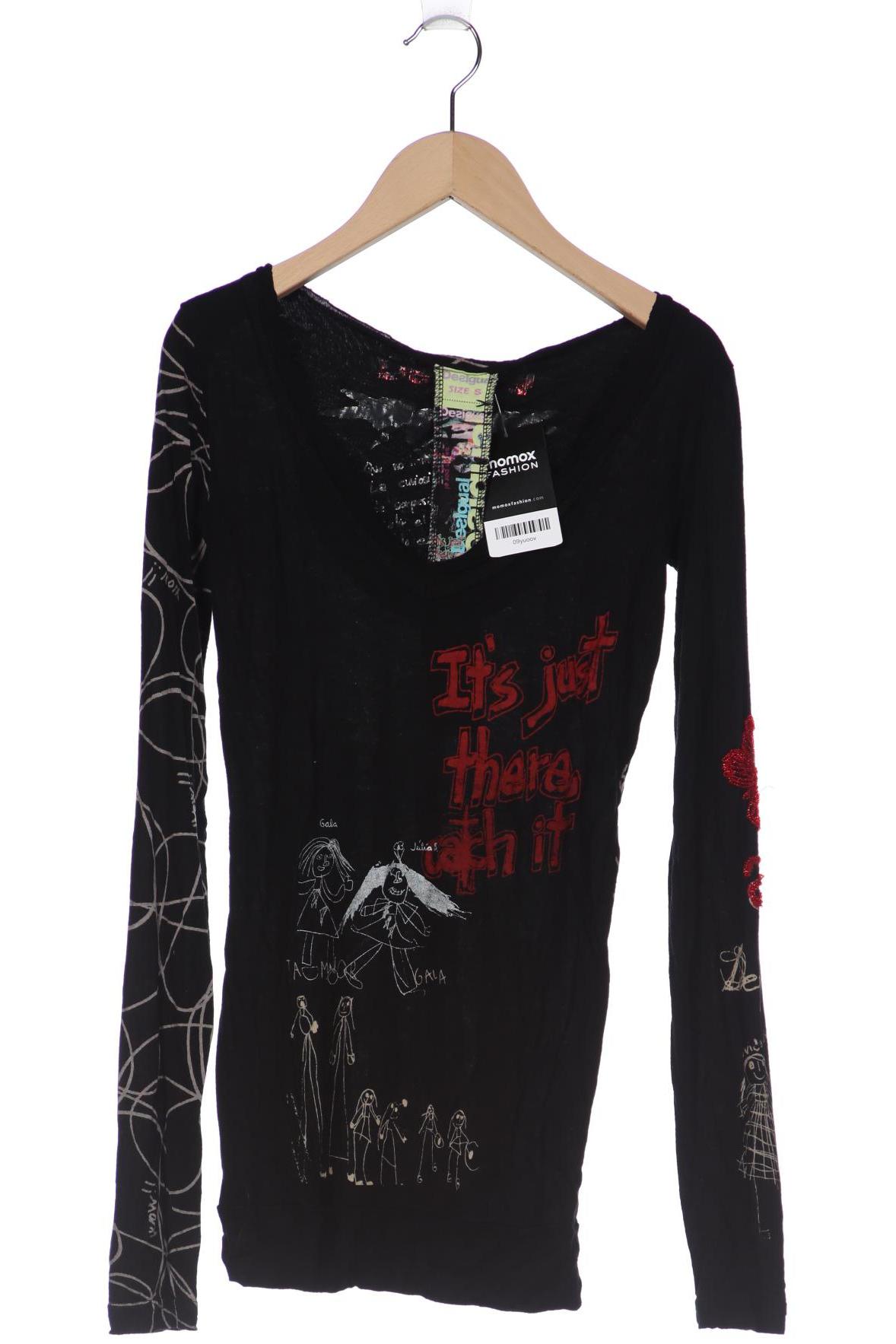 

Desigual Damen Langarmshirt, schwarz, Gr. 36