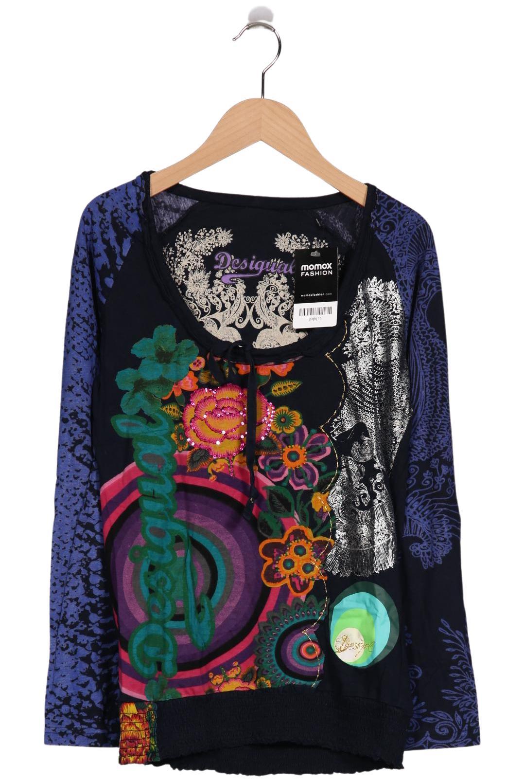 

Desigual Damen Langarmshirt, marineblau, Gr. 36