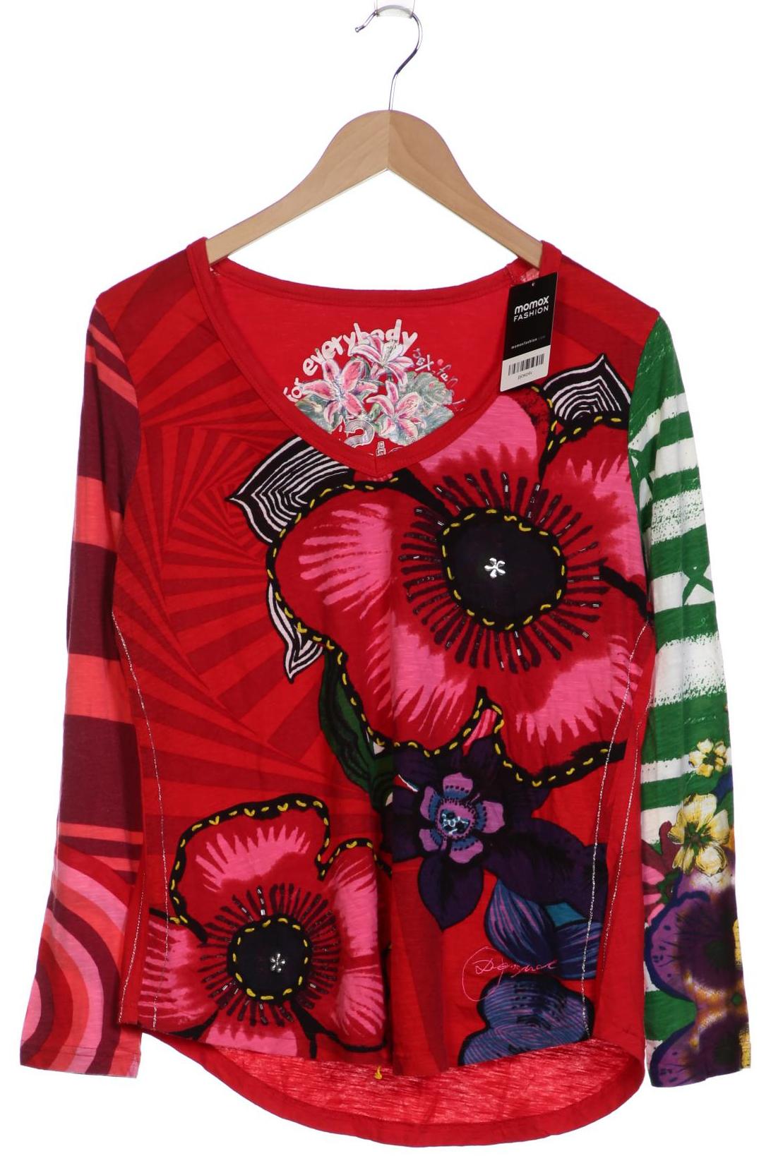 

Desigual Damen Langarmshirt, rot, Gr. 44