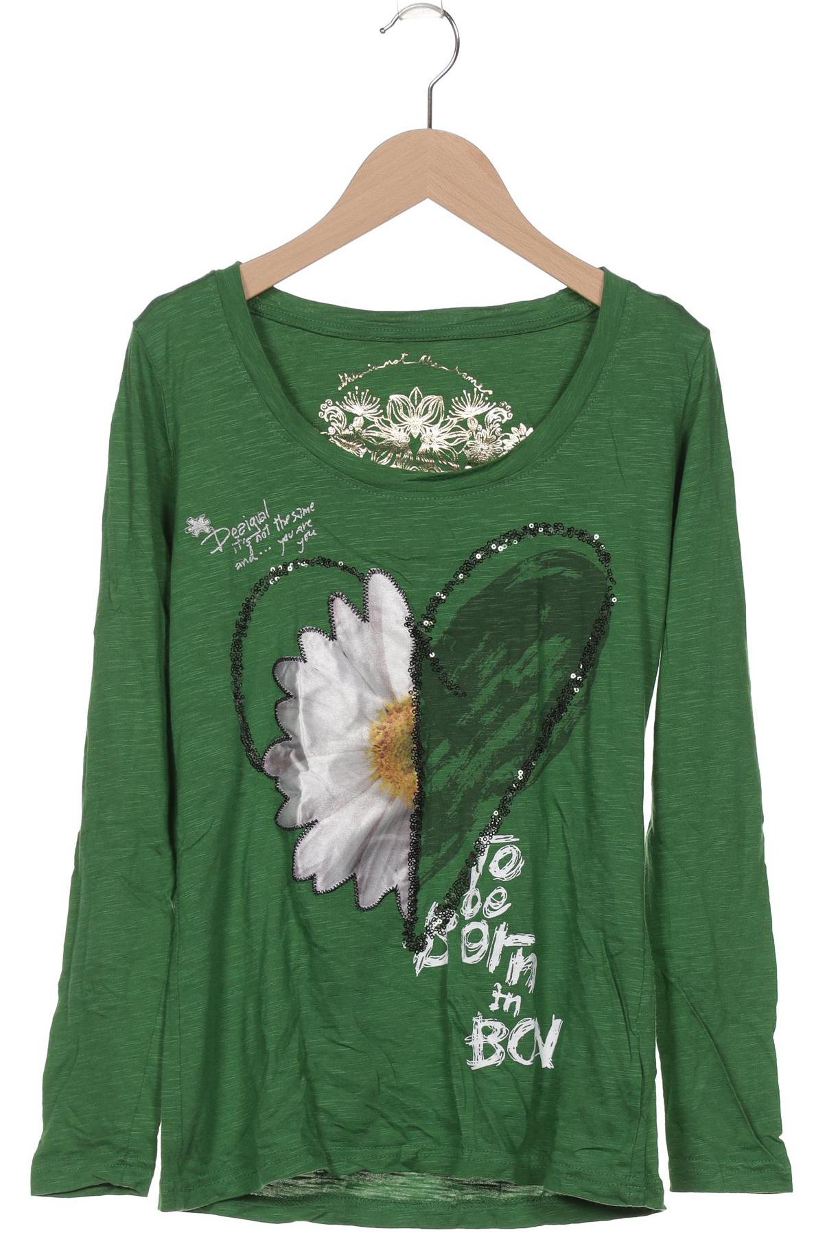

Desigual Damen Langarmshirt, grün, Gr. 36
