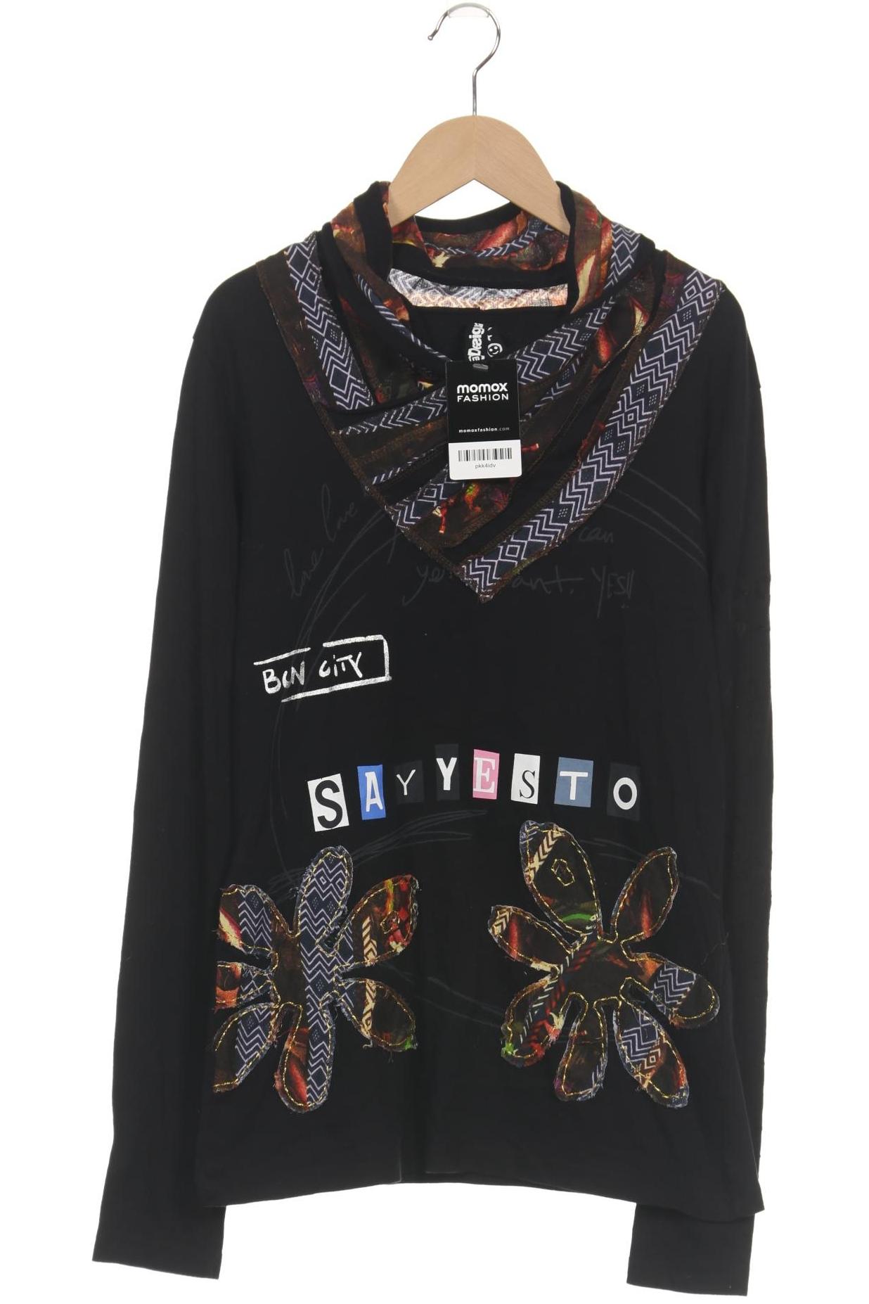 

Desigual Damen Langarmshirt, schwarz, Gr. 38