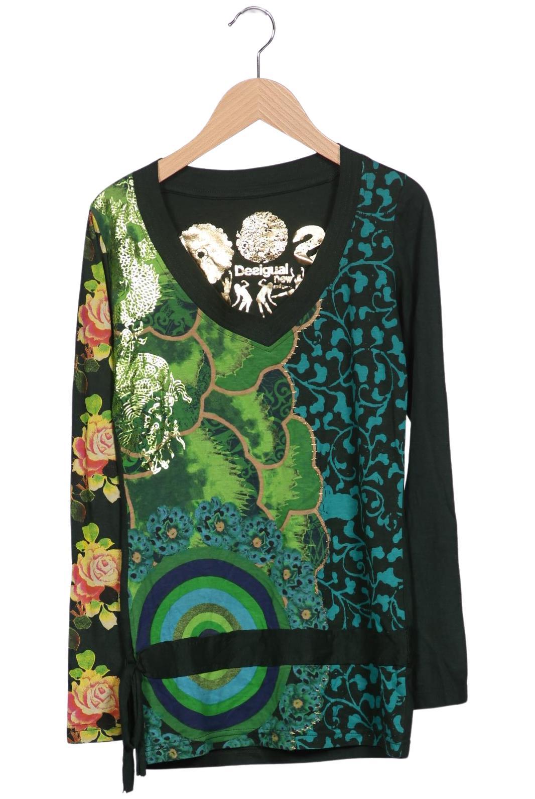 

Desigual Damen Langarmshirt, grün, Gr. 34