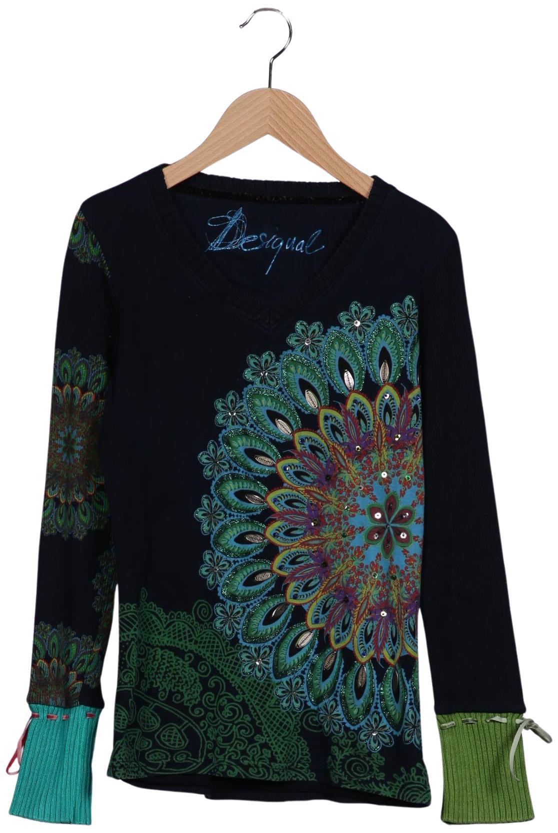 

Desigual Damen Langarmshirt, marineblau, Gr. 36
