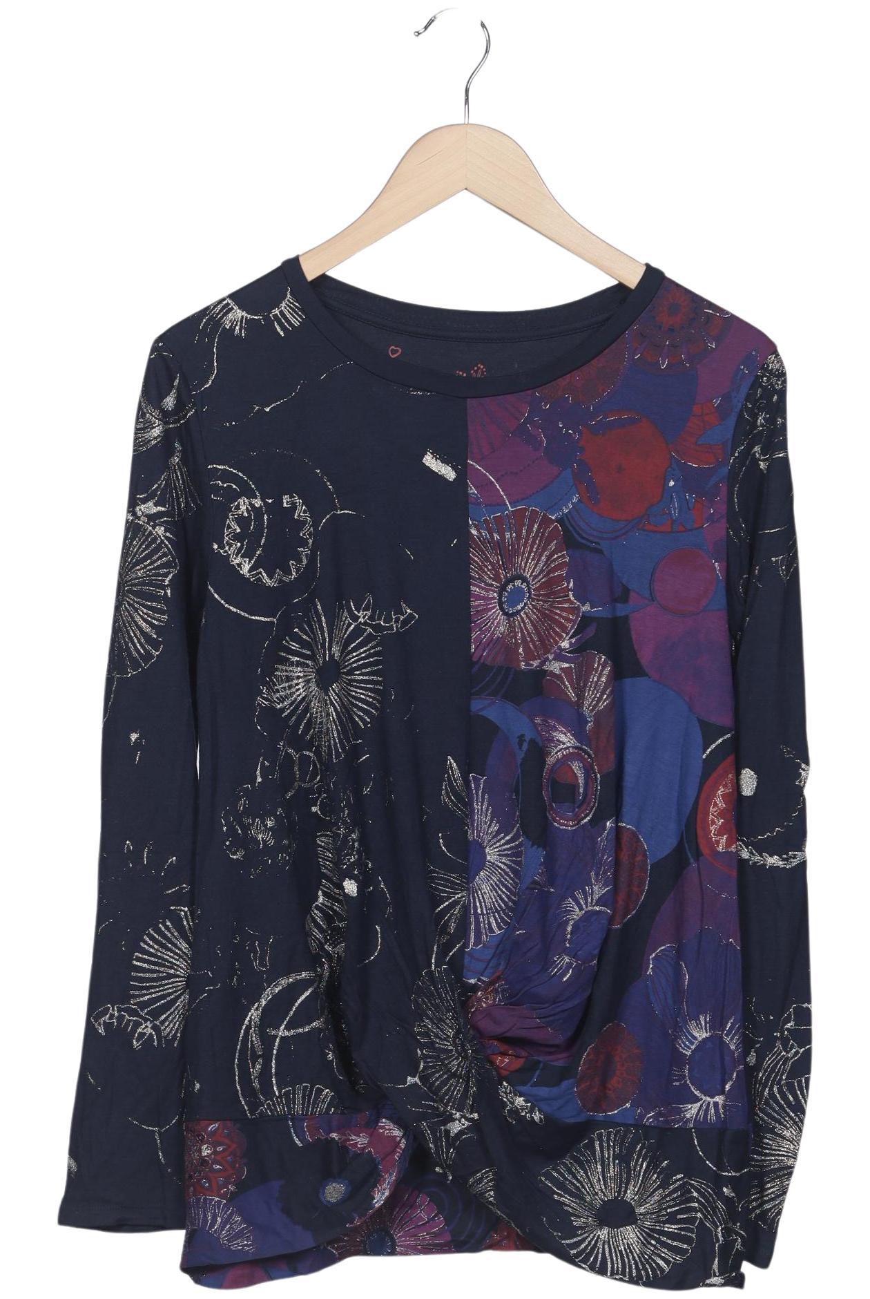 

Desigual Damen Langarmshirt, marineblau, Gr. 38