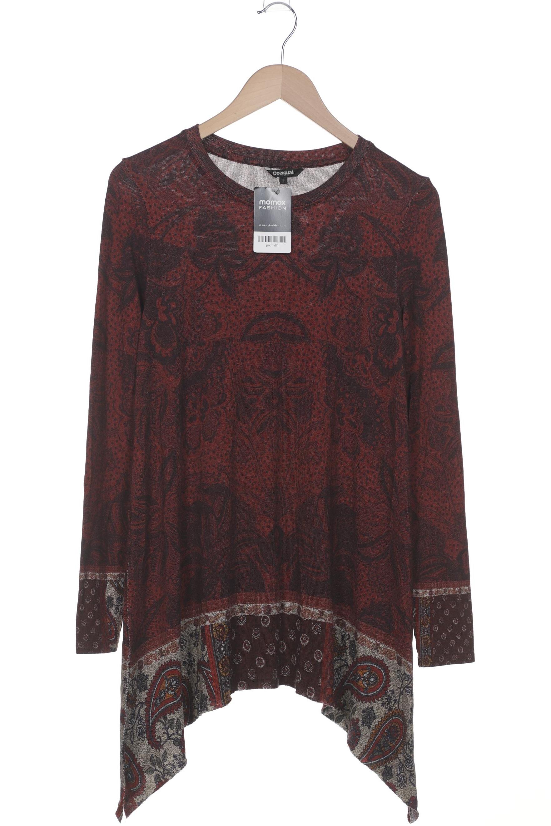 

Desigual Damen Langarmshirt, bordeaux, Gr. 36