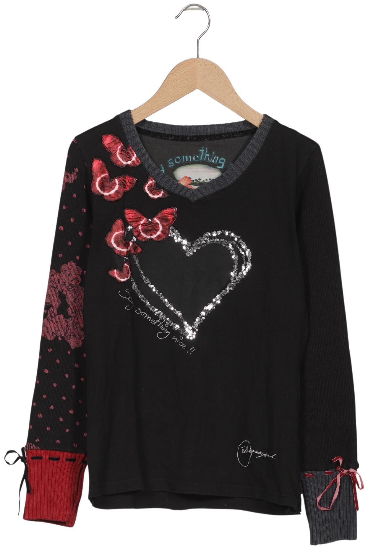 

Desigual Damen Langarmshirt, schwarz, Gr. 36