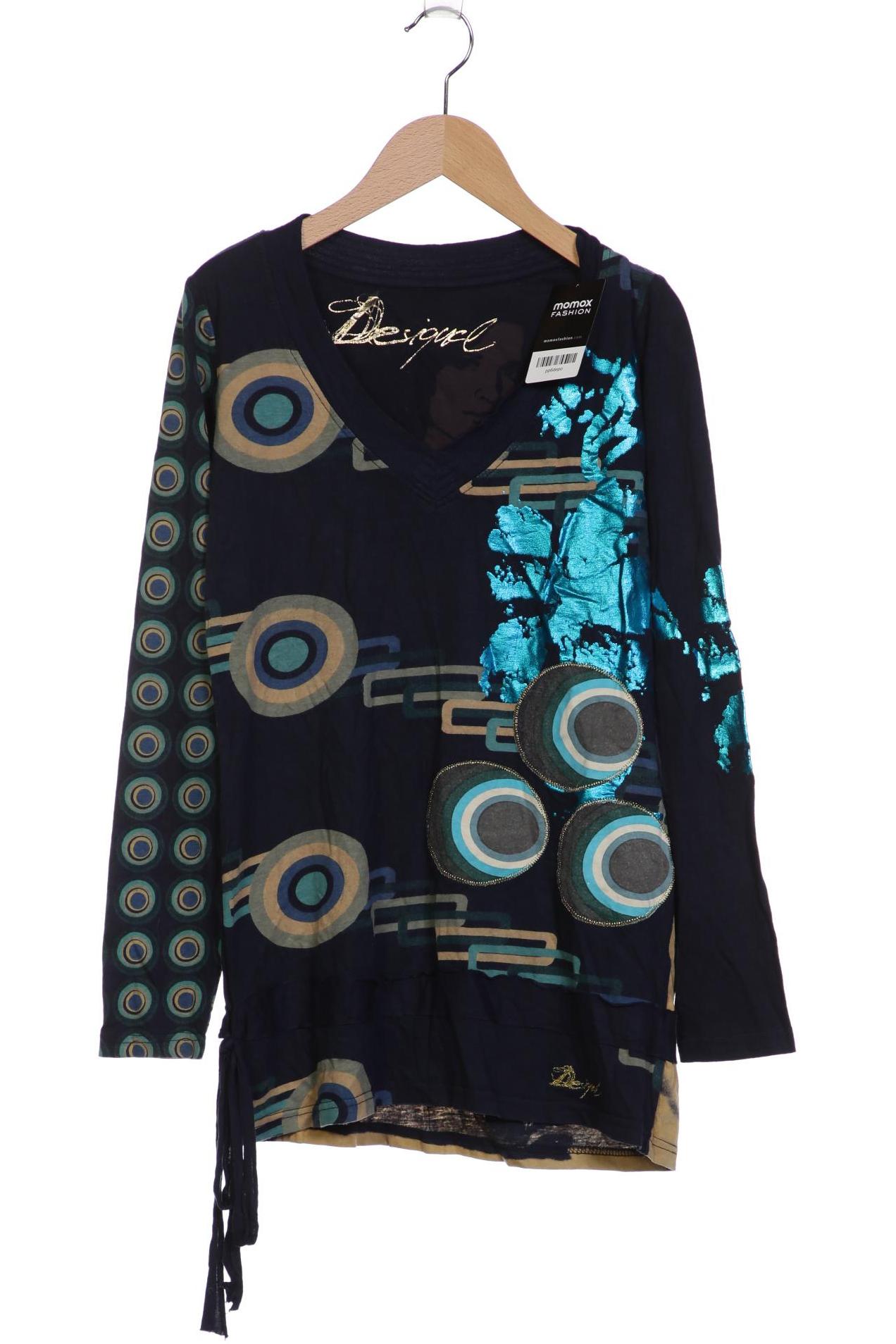 

Desigual Damen Langarmshirt, marineblau, Gr. 38