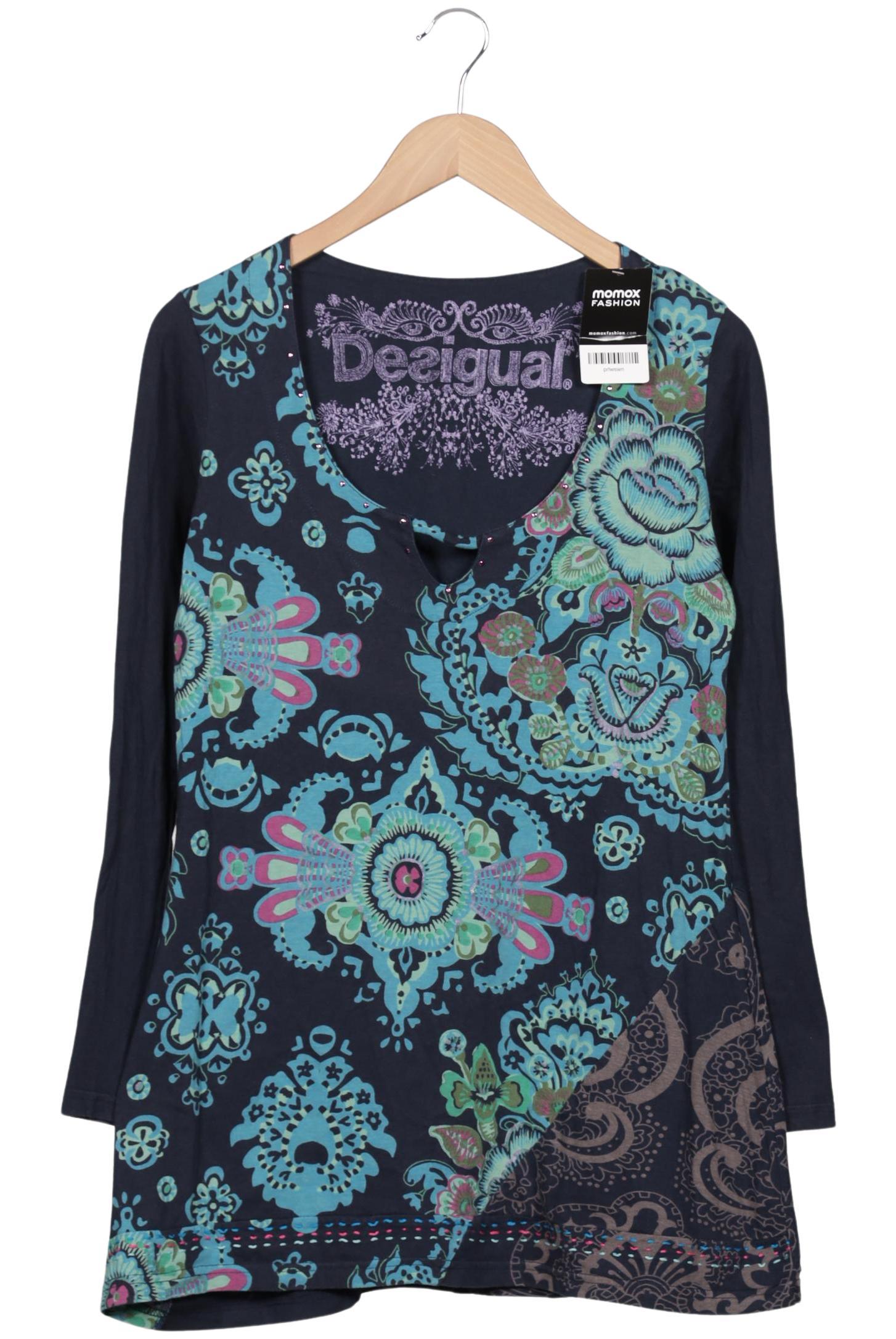 

Desigual Damen Langarmshirt, marineblau, Gr. 42