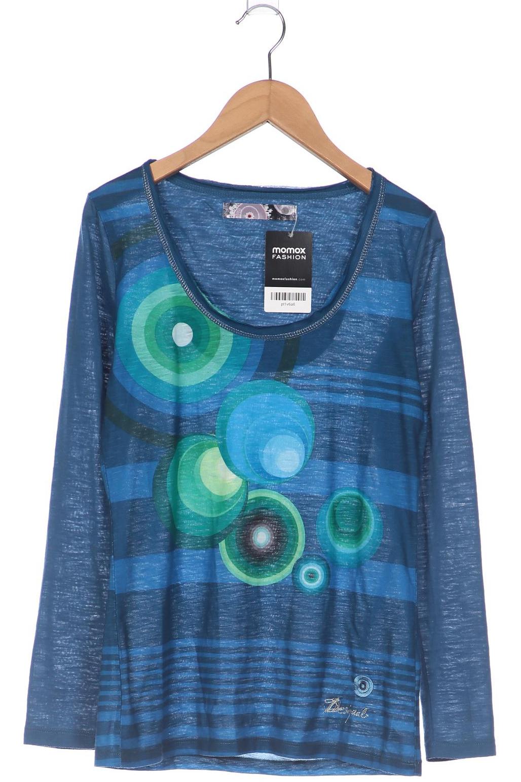 

Desigual Damen Langarmshirt, blau, Gr. 34