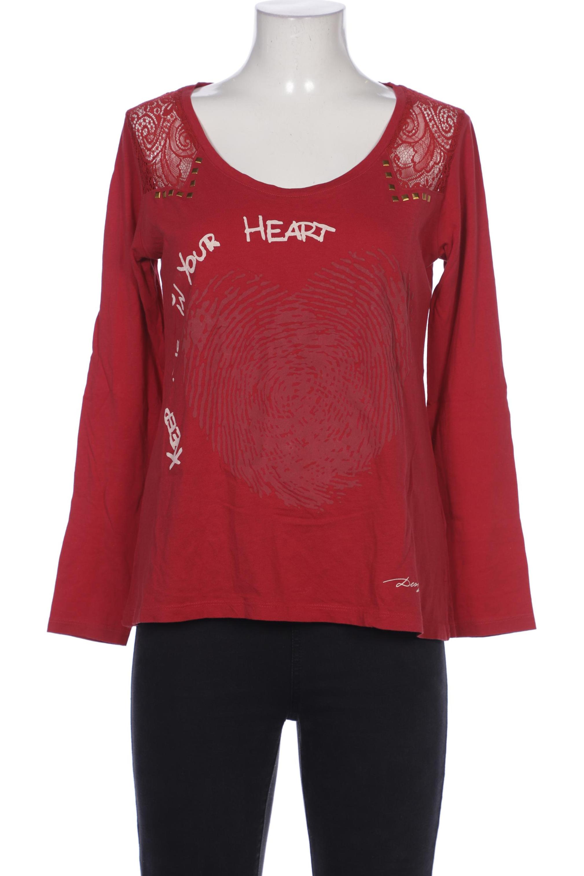 

Desigual Damen Langarmshirt, rot, Gr. 42