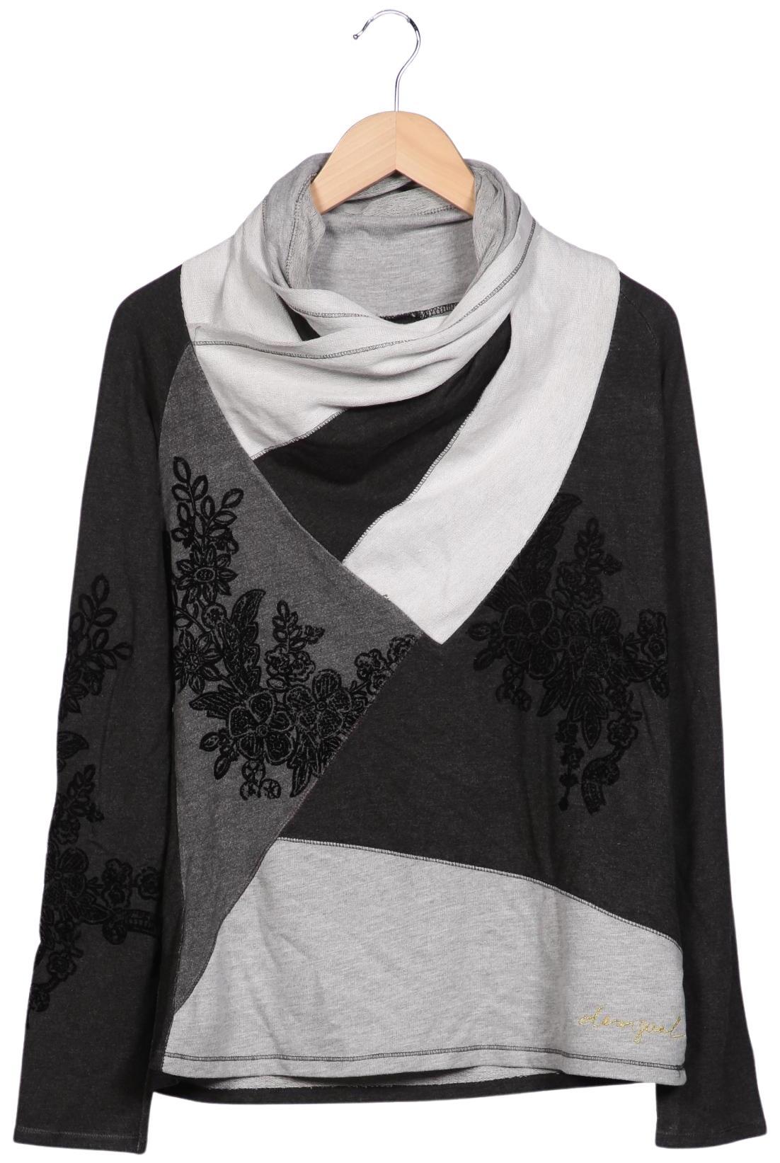 

Desigual Damen Langarmshirt, grau, Gr. 44