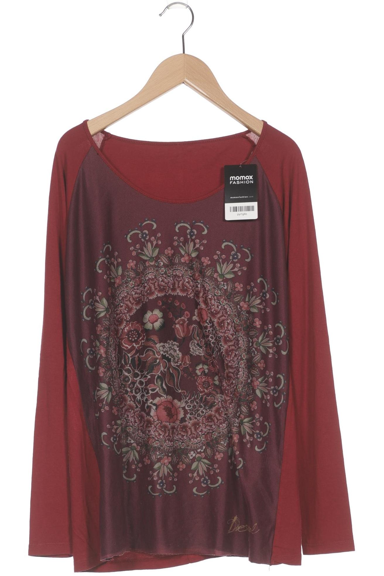 

Desigual Damen Langarmshirt, bordeaux, Gr. 38