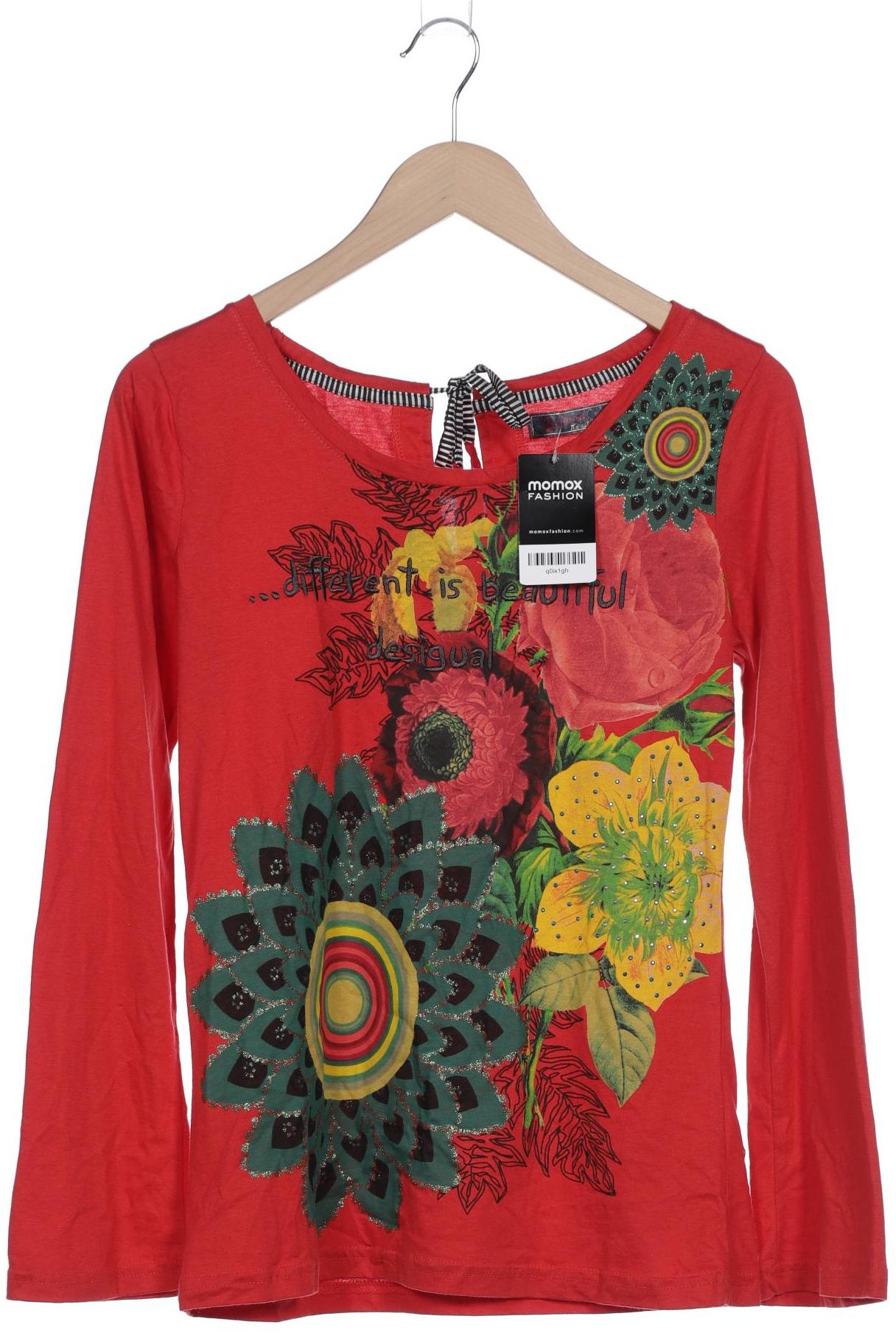 

Desigual Damen Langarmshirt, rot, Gr. 42