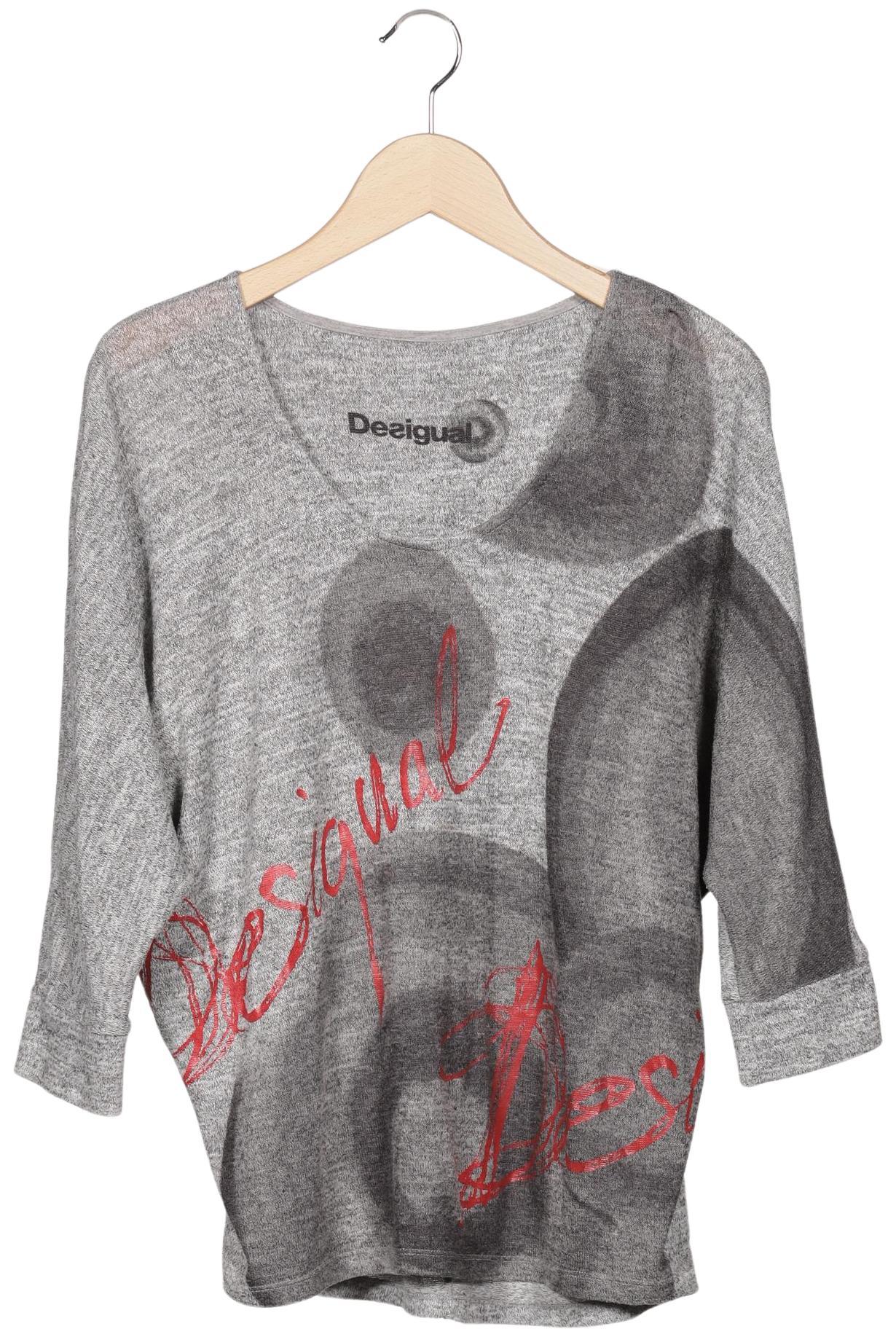 

Desigual Damen Langarmshirt, grau, Gr. 36