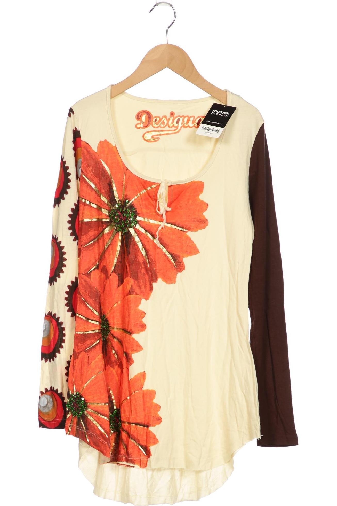 

Desigual Damen Langarmshirt, beige, Gr. 38